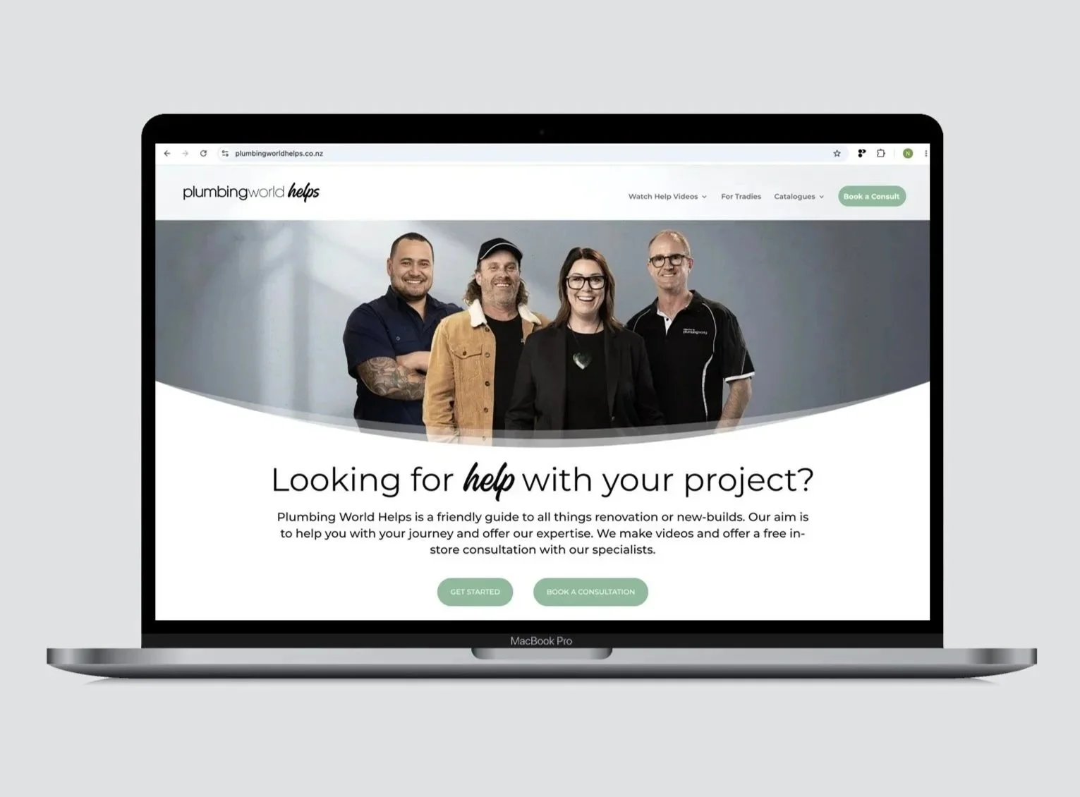 Plumbing World Helps homepage