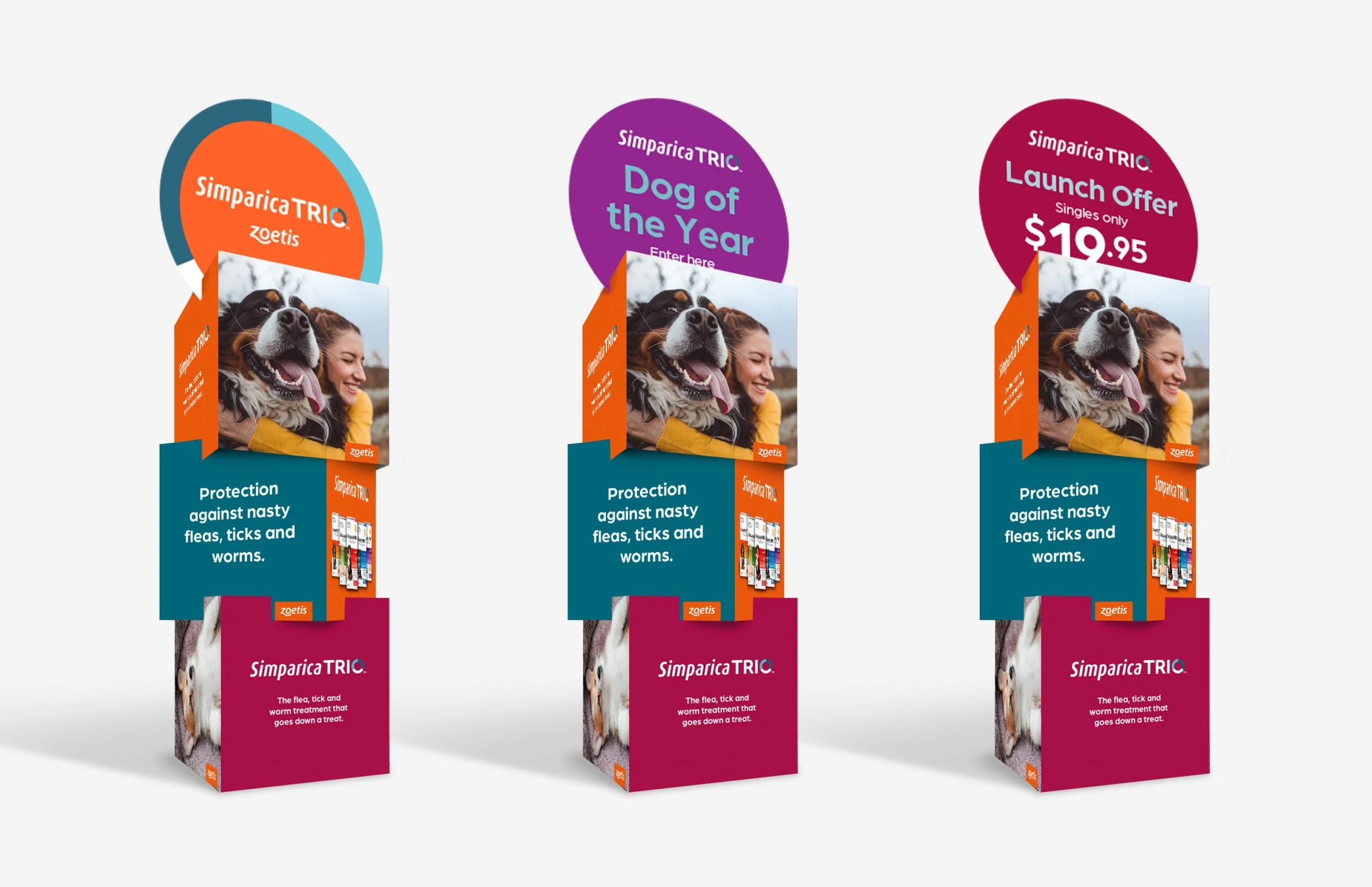 Simparica Trio Promotion instore POS
