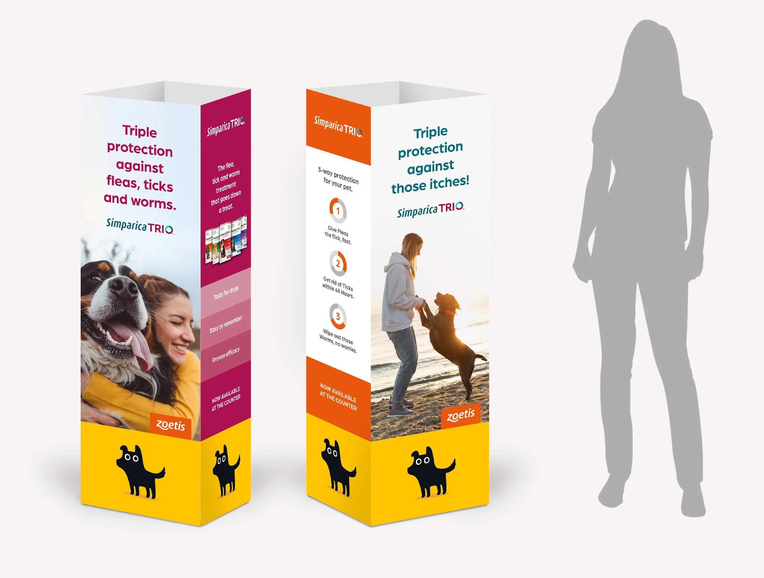 Simparica Trio POS in Animates pet stores