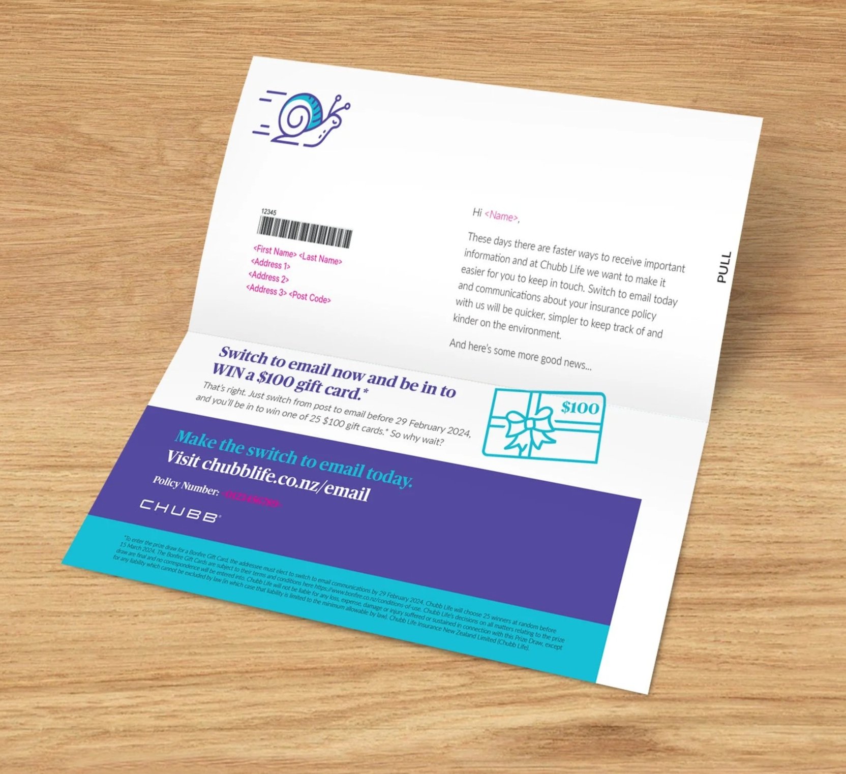 Mailer insert