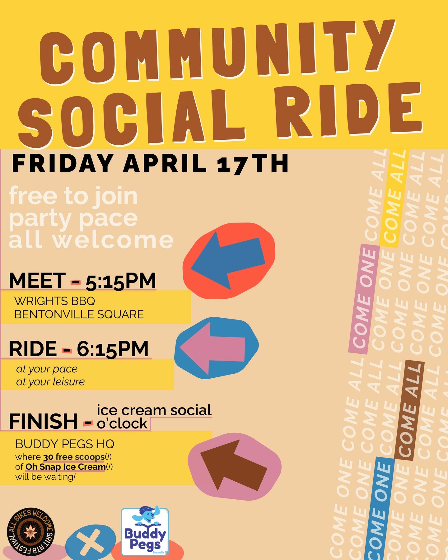 ABW x Buddy Pegs Ice Cream Social Ride!
