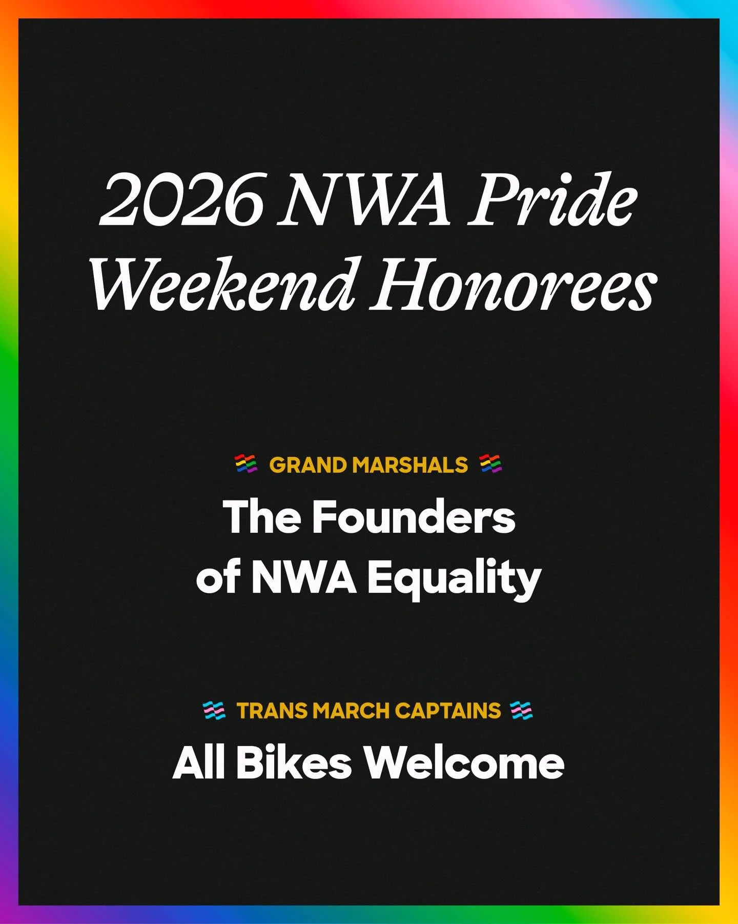 NWA Pride Trans March