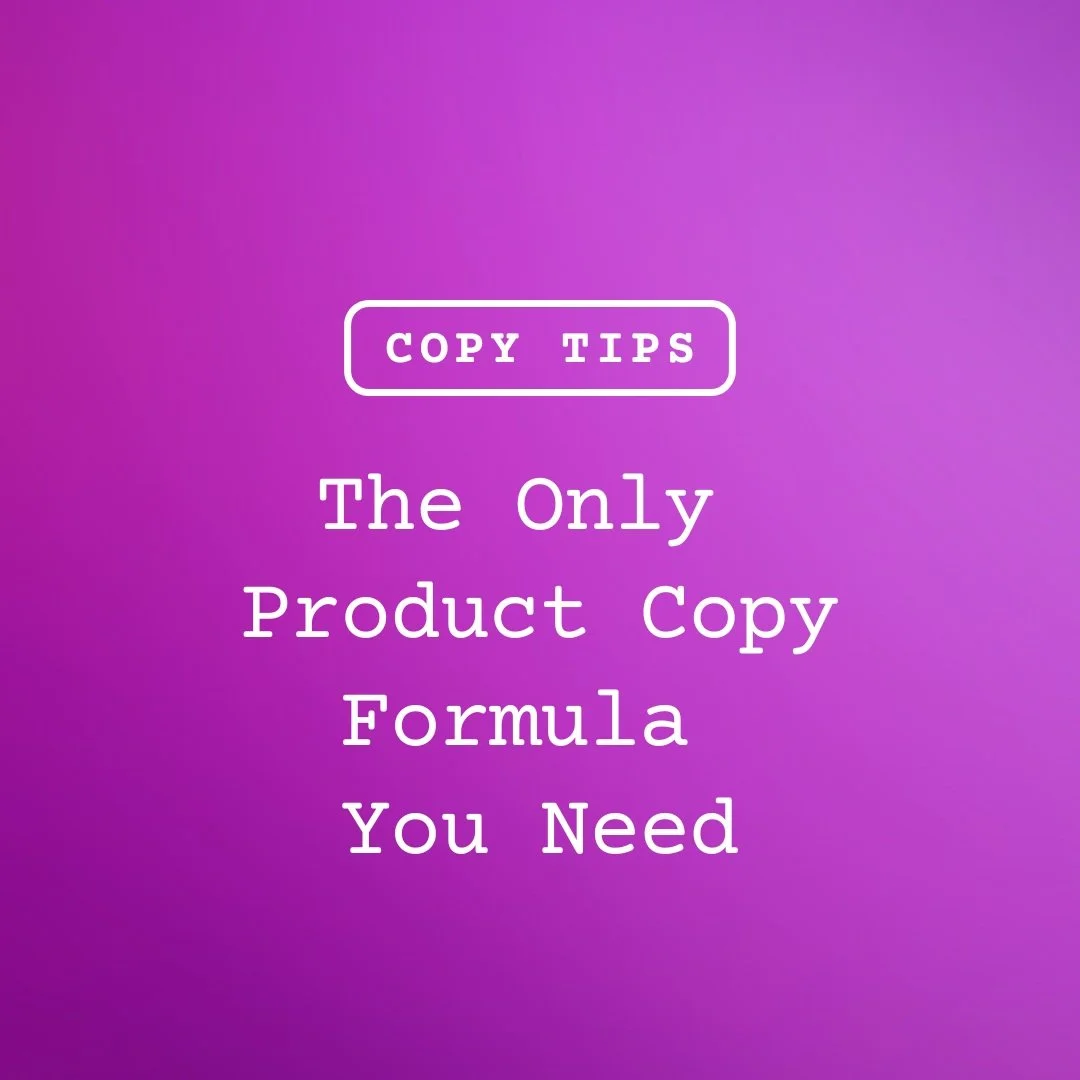 The Only Product Copy Formula You Need