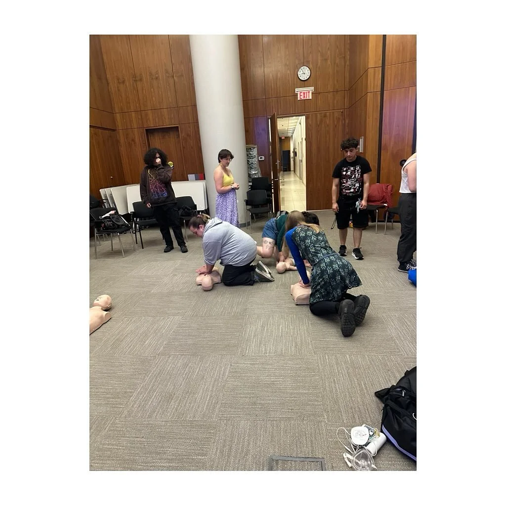 Councillors at @machanelev preparing for a safe summer learning first aid and cpr