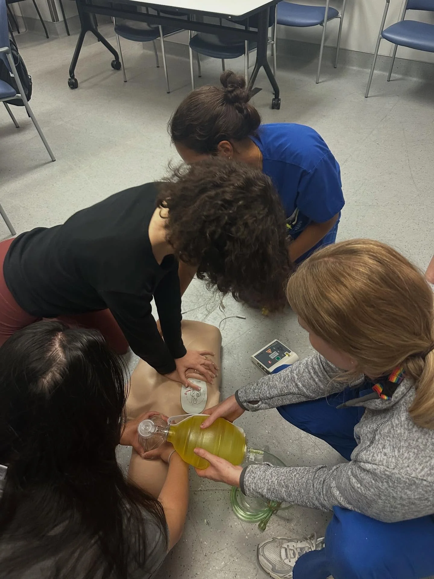 We were back at Toronto Western Hospital certifying 20 healthcare workers from various departments in Basic Life Support