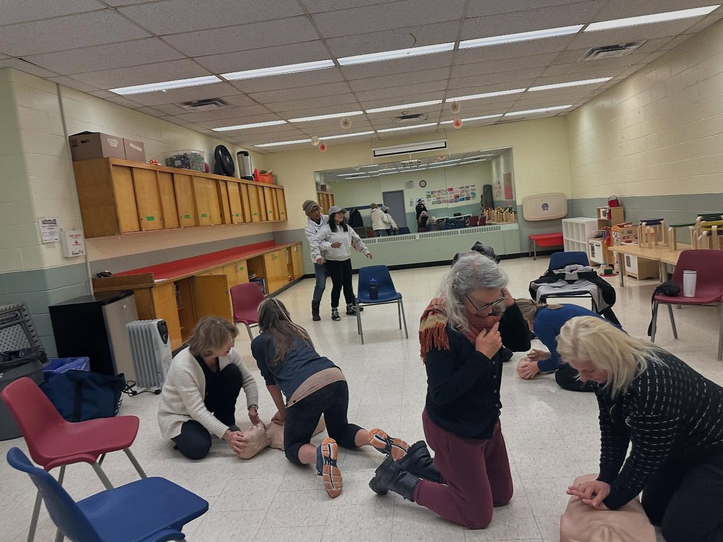 The snow didn&rsquo;t stop this group of fitness staff completing their CPR C certifications