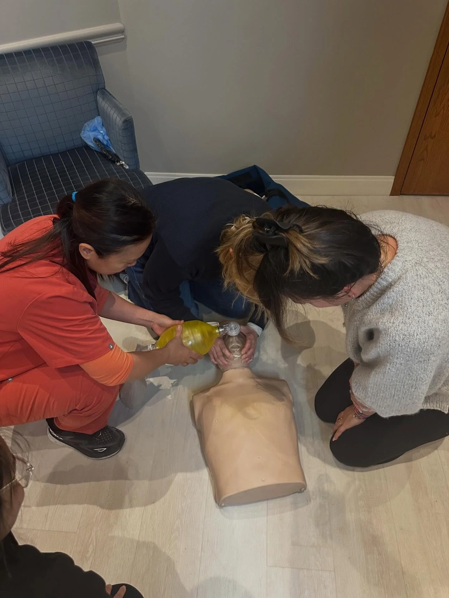 Today&rsquo;s BLS training with Dr. Harrop and the  @_balmoraldentalarts_ team