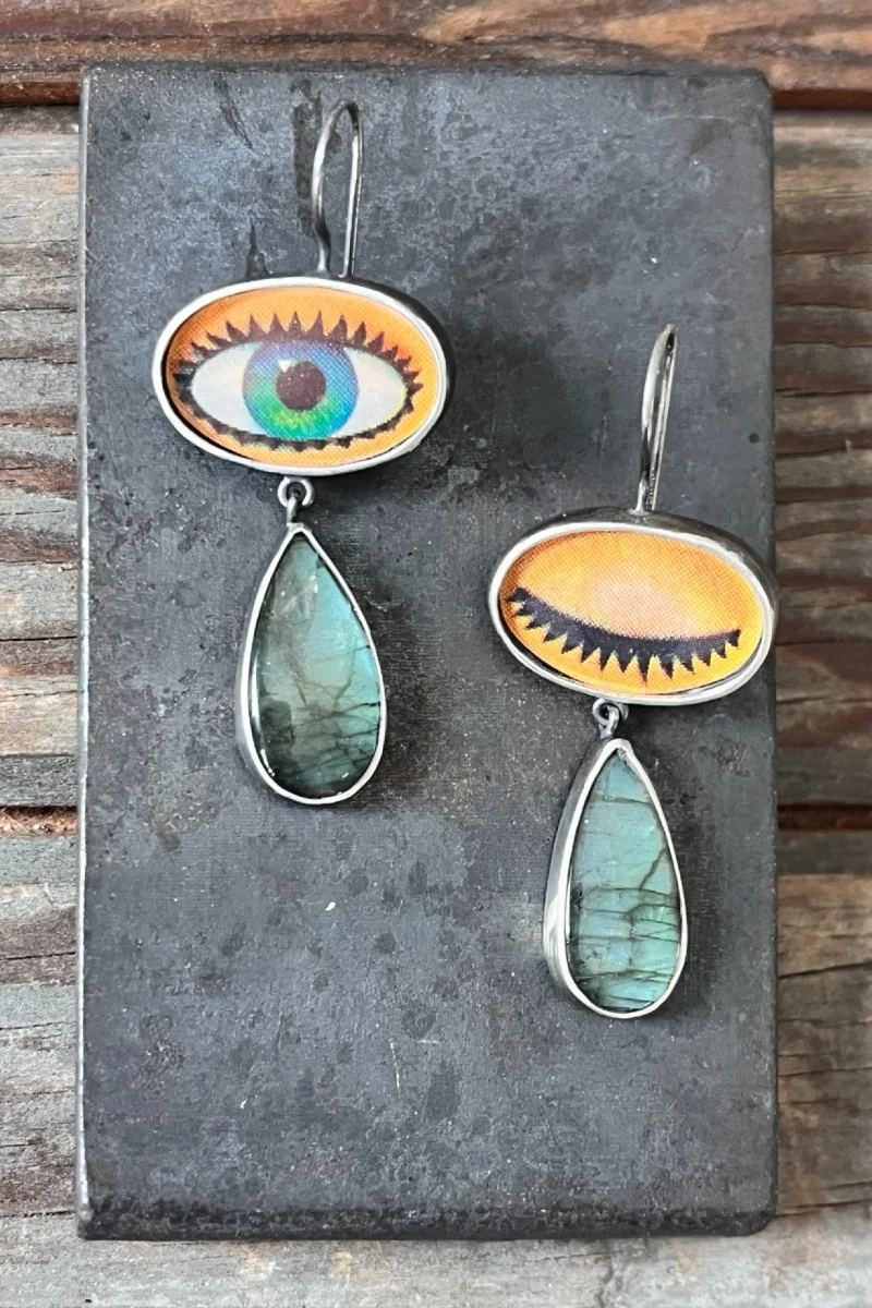 Green Crying Eyes w/ Labradorite