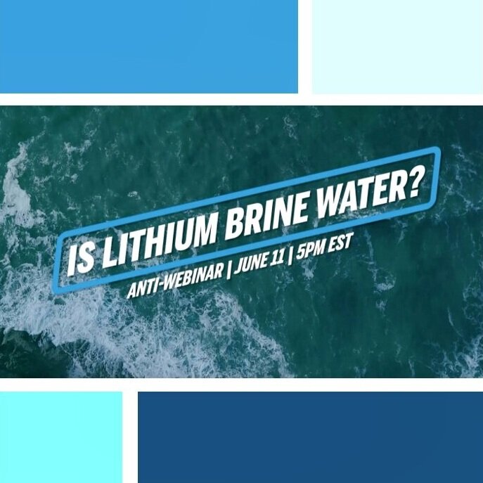 Is Lithium Brine Water? - Anti-Webinar