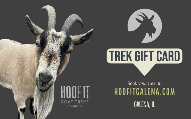 Gift Cards — HOOF IT GOAT TREKS - Hike with goats in Galena, IL