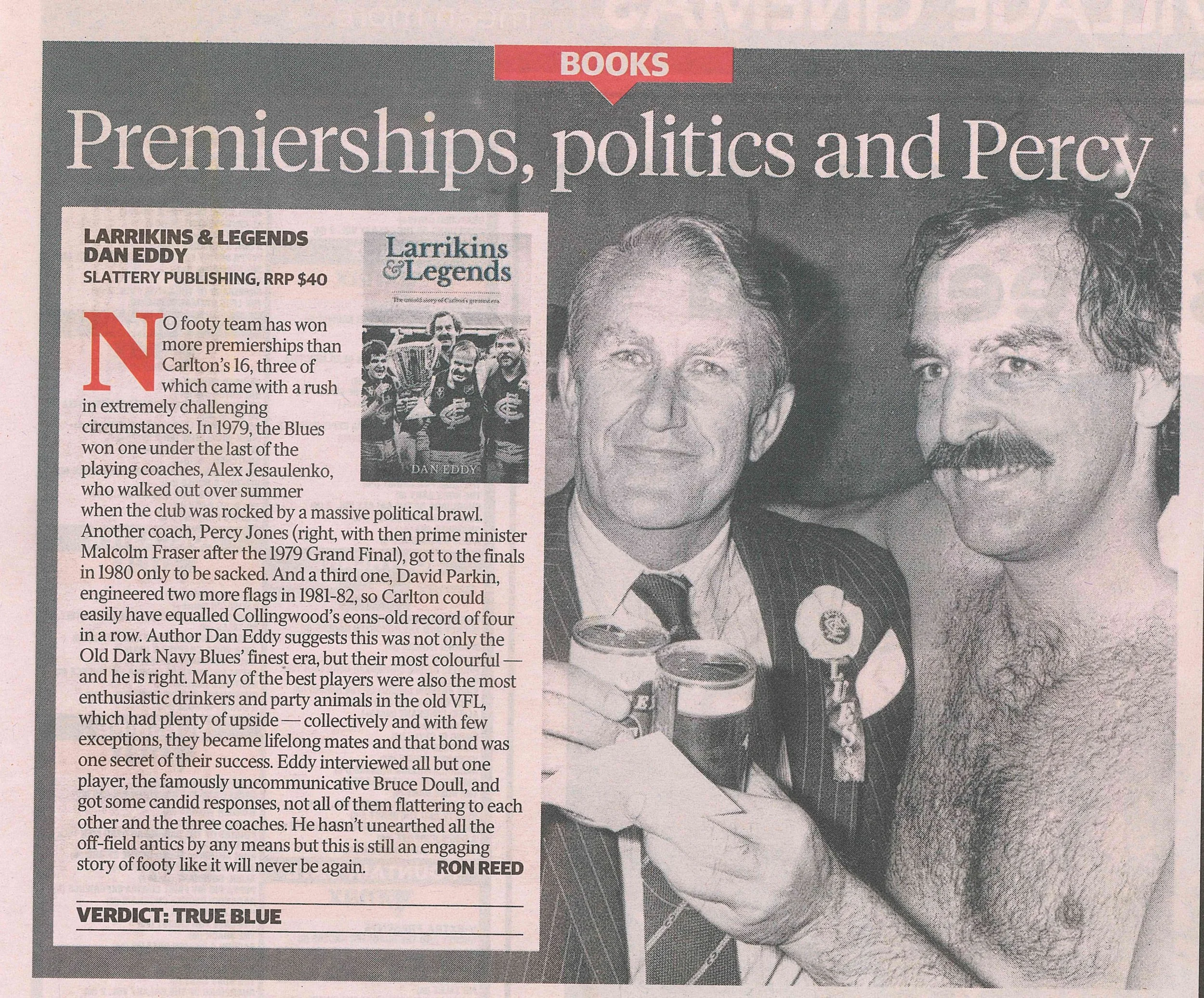 Larrikins & Legends review by Ron Reed in Herald Sun.jpg