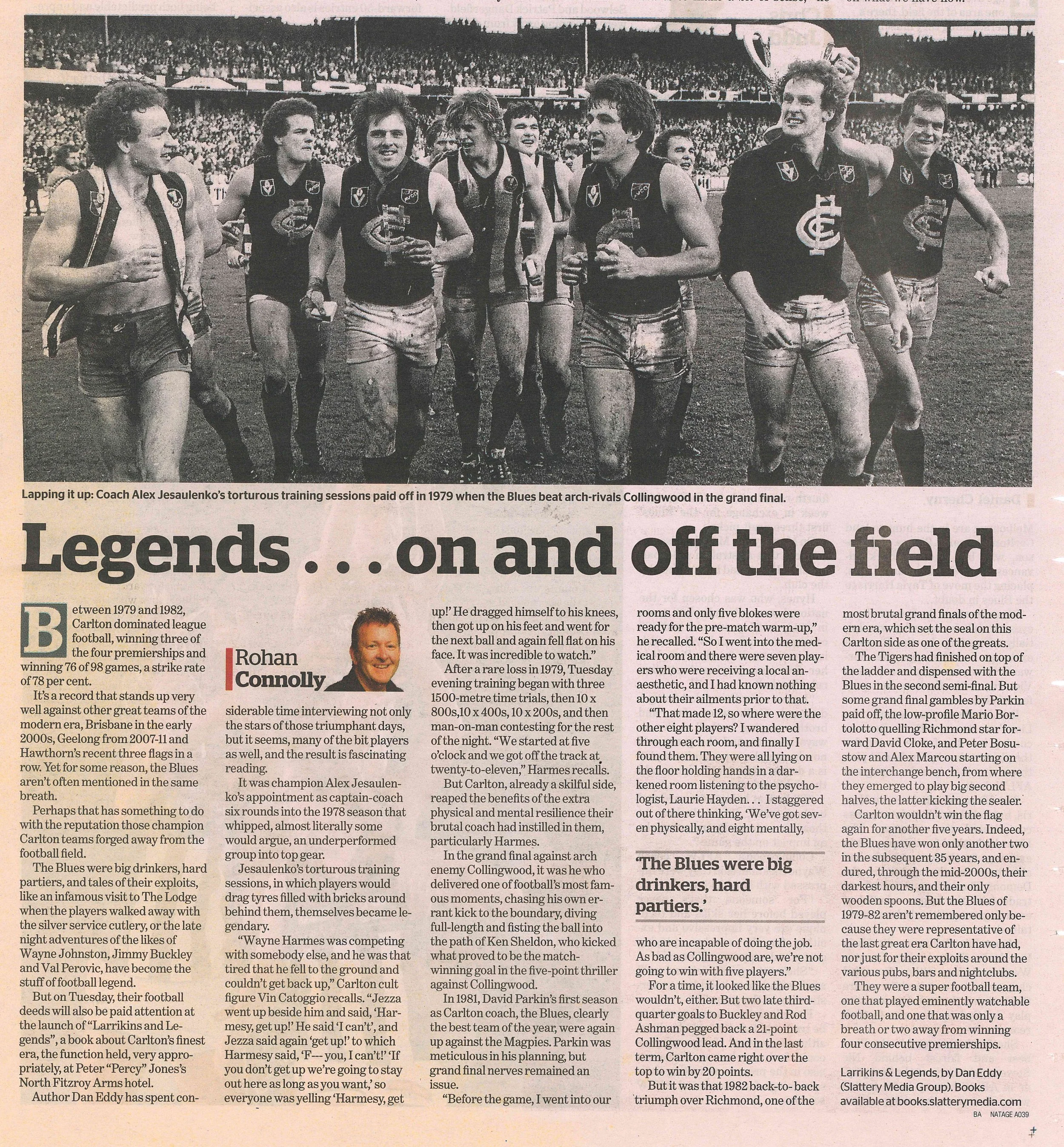 Larrikins & Legends review by Rohan Connolly in The Age.jpg