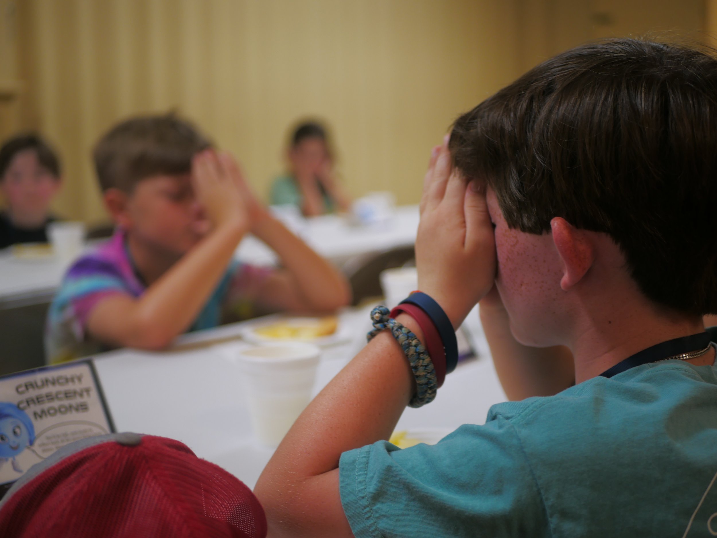 praying at vbs