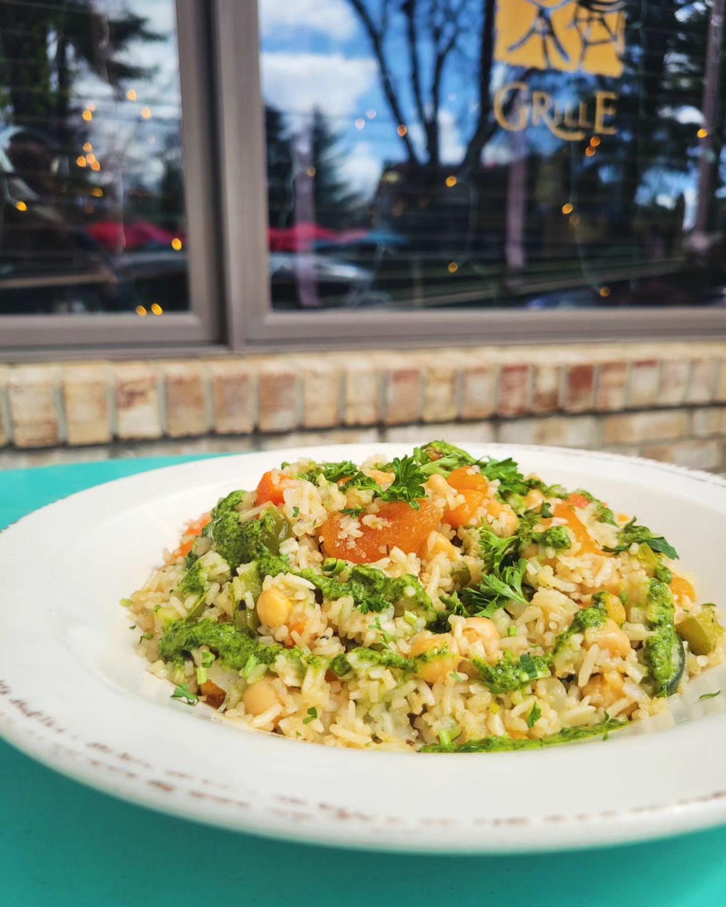 Our dinner special this weekend is perfect for these cool nights. Reminder that we're open tomorrow from 11:30am to 8:30pm with brunch specials and smashburgers ✨️

Vegan Biryani&mdash;basmati rice, veggies, ginger, garlic, warm spices, chickpeas, dr