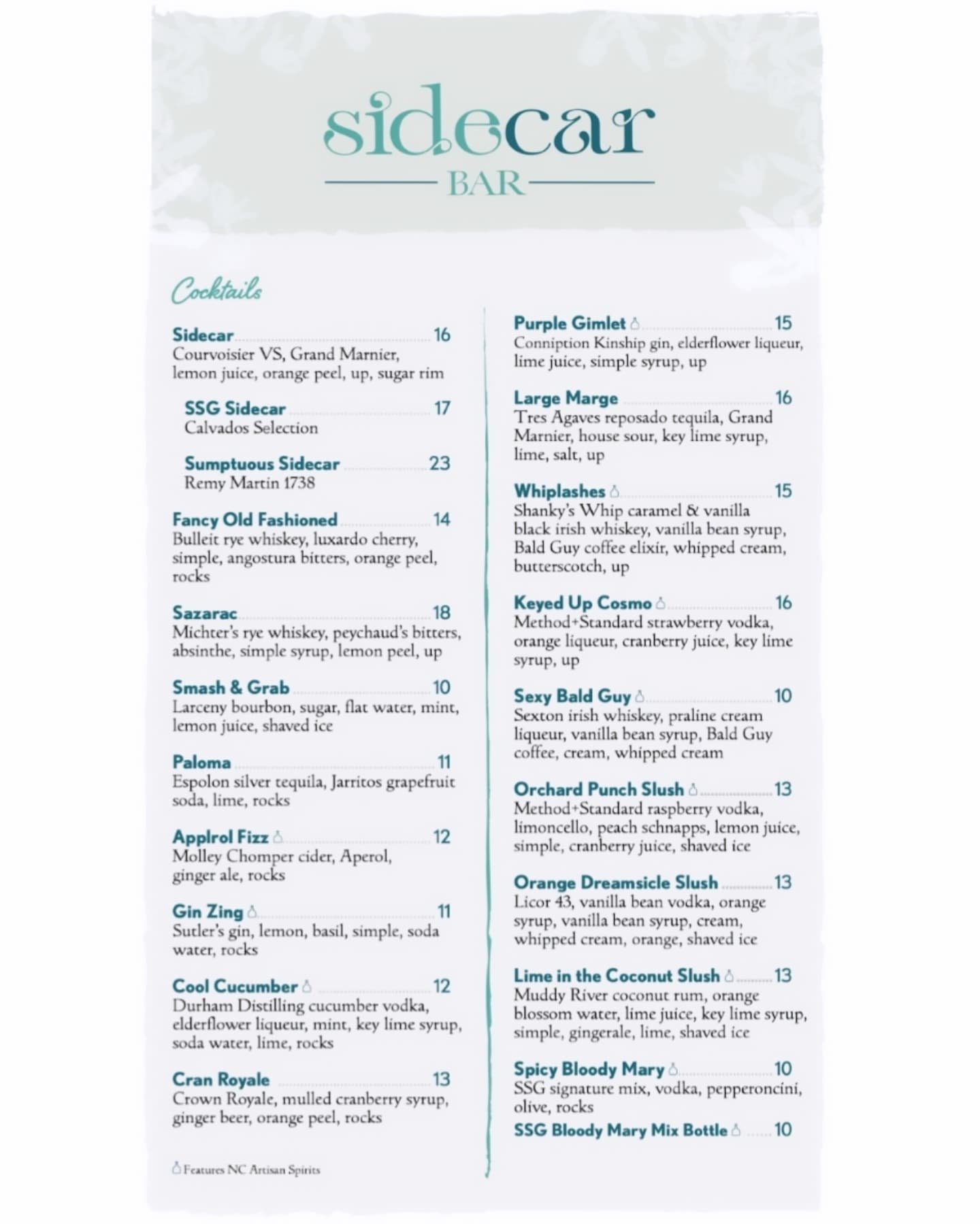 Spruced up our cocktail menu for the season! Plus, Some new wine, beer, &amp; non-alcoholic features! Swing by today to try a new brew that's 25% off for Tuesday Brewsday 🍻

#blowingrock #blowingrocknc #wnc #supportlocal #familyowned #ssg #sidecarba