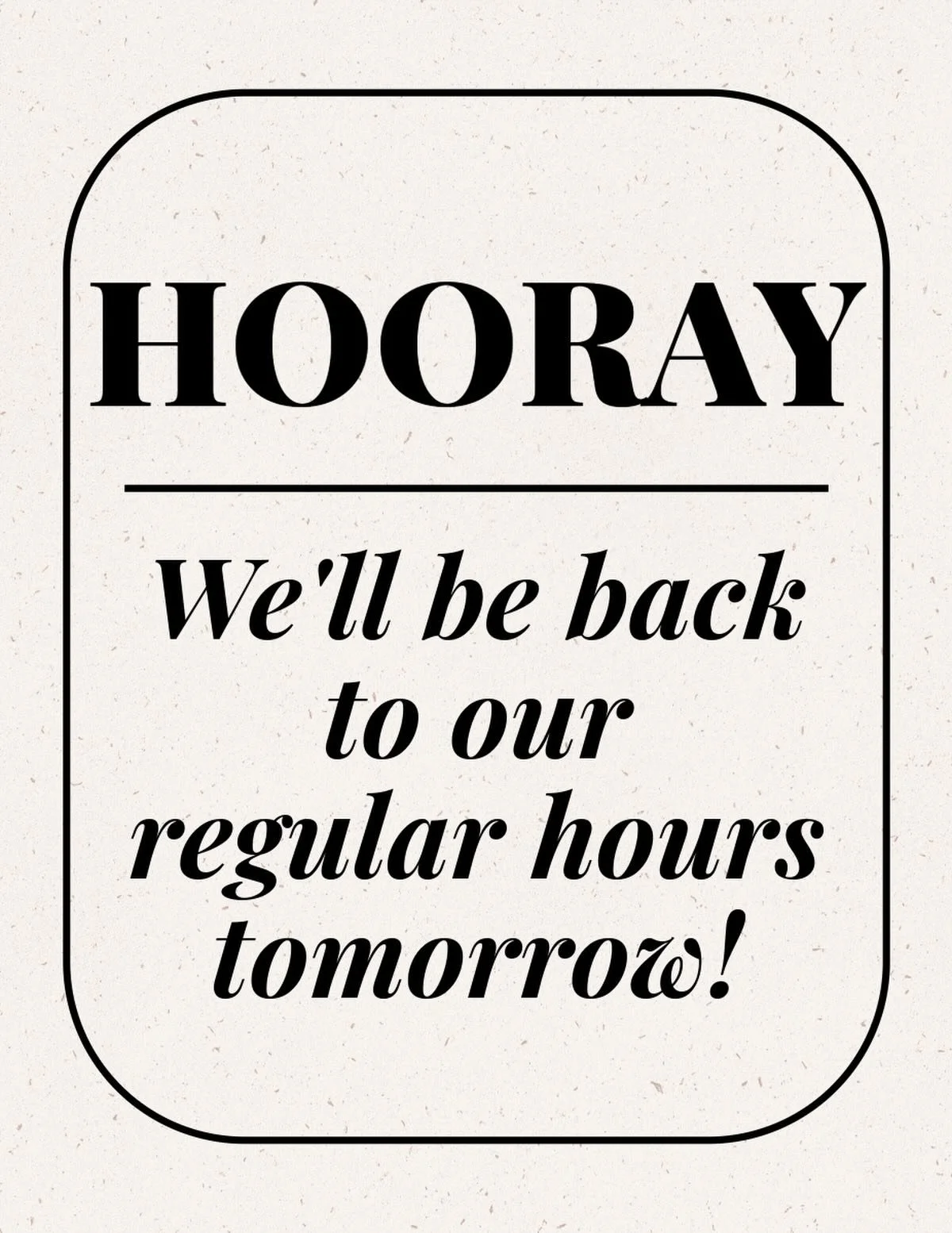 Good news! We&rsquo;ll be back at it tomorrow from 11:30am until 8:30pm, bar till 11pm. Thanks for hanging with us and hope to see you then!

#blowingrock #blowingrocknc #ssg