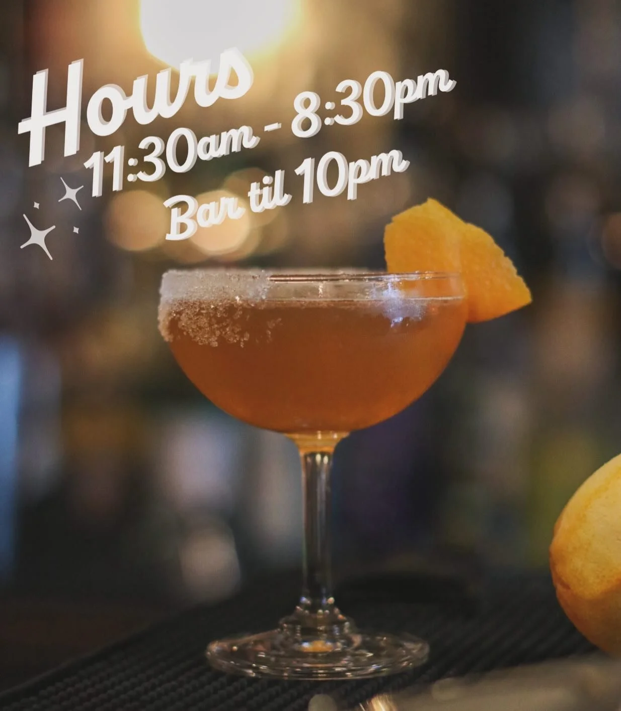 Back to our regular hours today! Warm up with a discounted cocktail for Thirsty Thursday AND our speciality grilled cheese menu is available all day. Hope to see you soon!