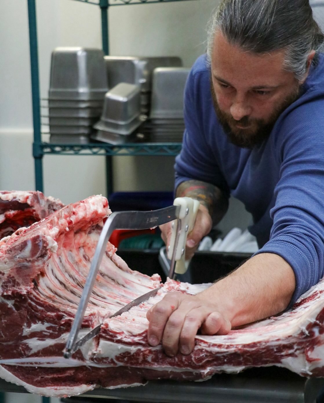 What a great experience to have AJ come by and teach us how to break down this chuck primal!  This is the kind of quality connection to our food we yearn to have. 
Today is the last day to buy a ticket!
Meet the butcher and the baker, no candlestick 
