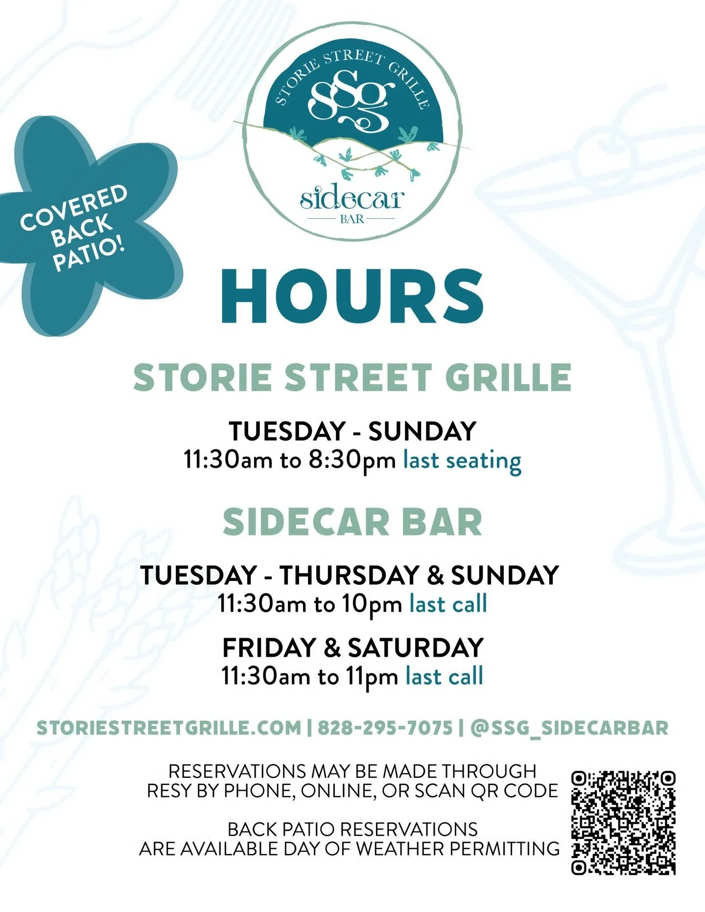 New hours start next Tuesday, May 5! 

Reservations are available for dinner and all day on Sundays by phone or through Resy. Patio reservations are available day of. Call ahead seating for lunch. Looking forward to seeing you all a bit more!

#blowi