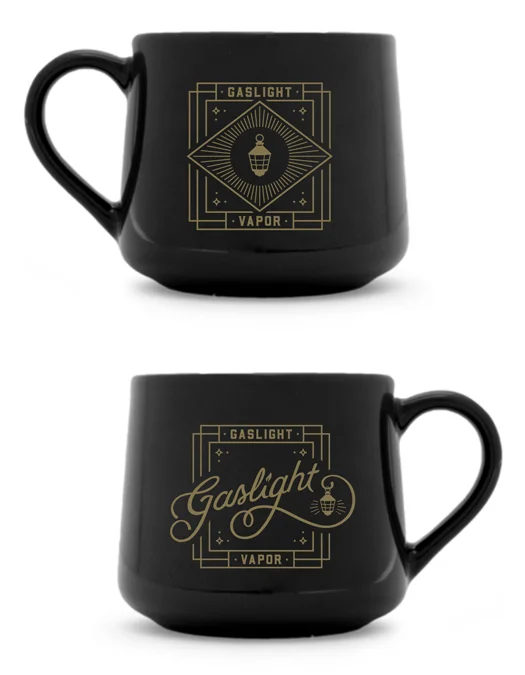 Branded mug uniting the two logos