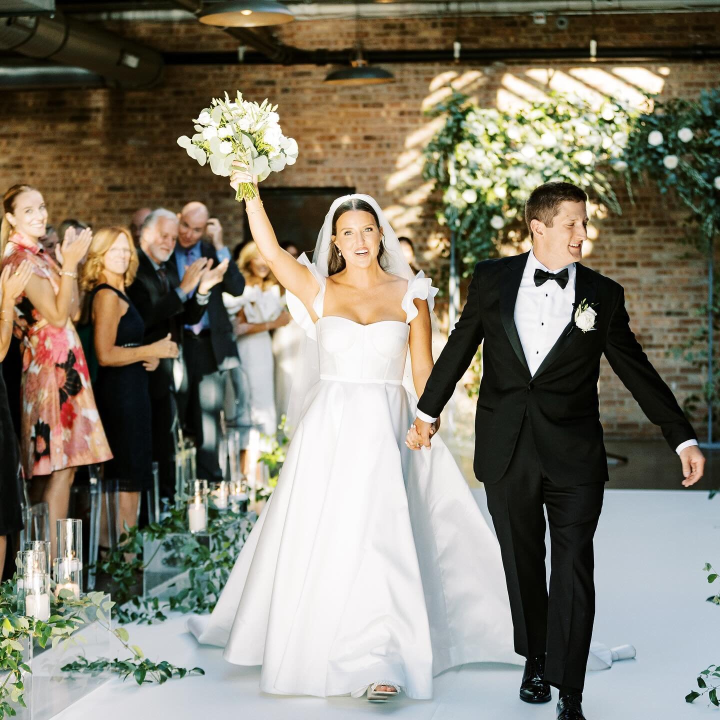 When the peeking sunshine becomes part of your decor - let it all sparkle! #weddingsun #glass everywhere