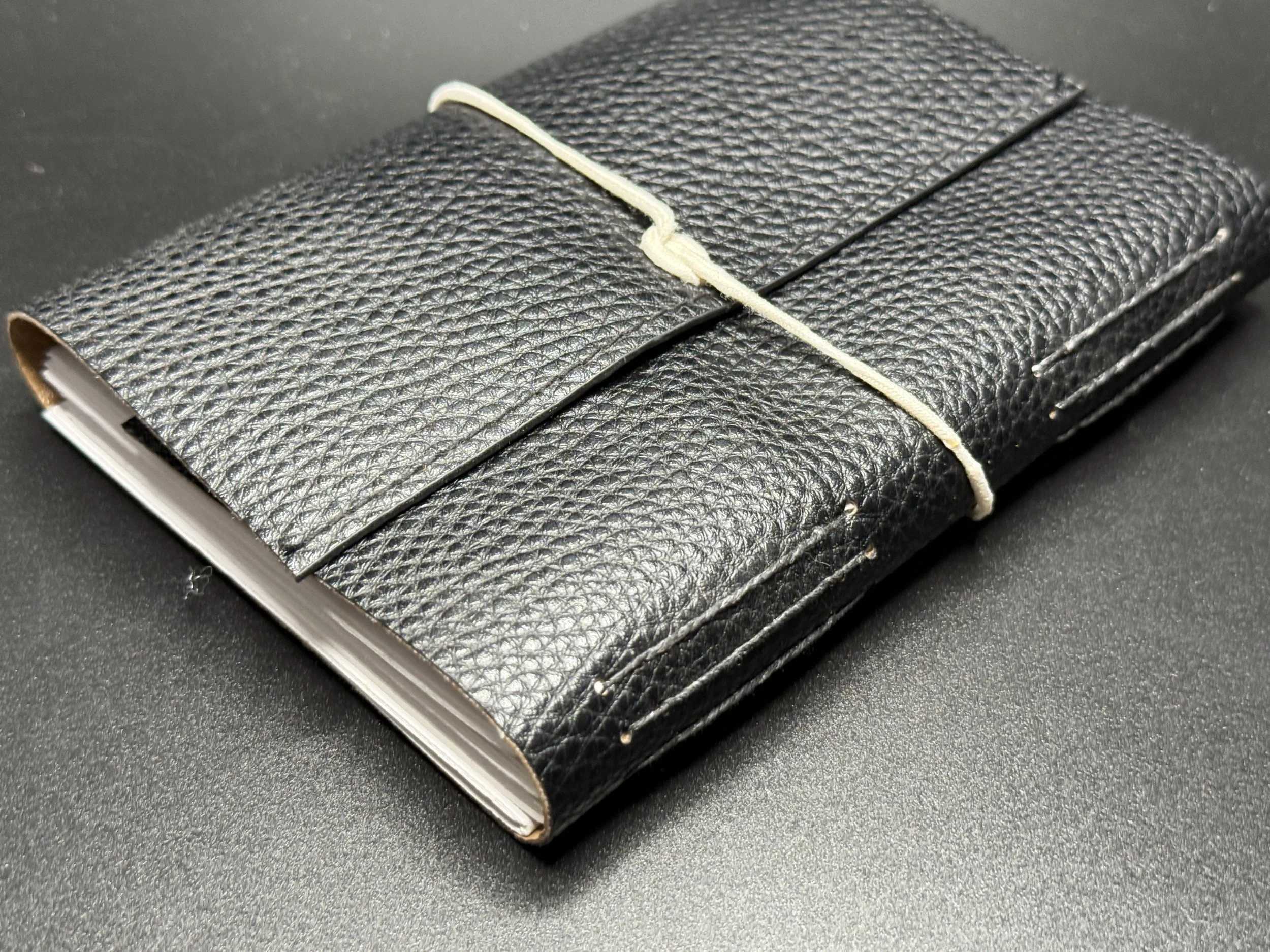 Black Vegan Leather Journal