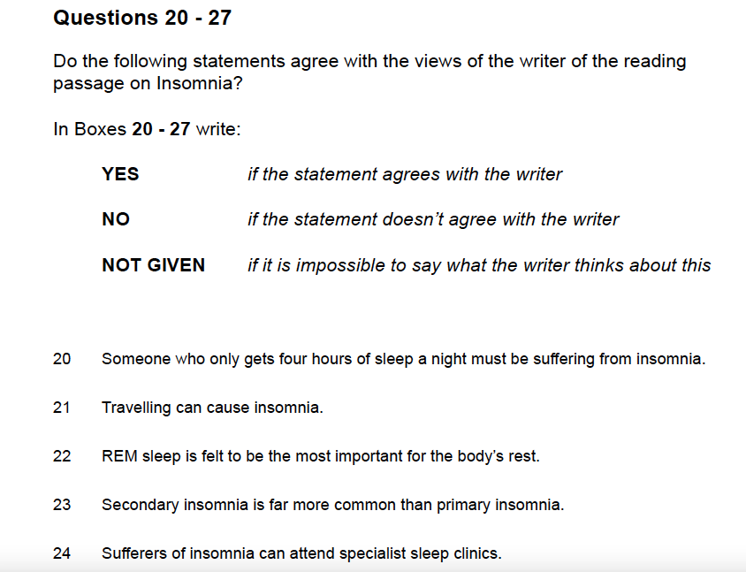 understanding true and false questions