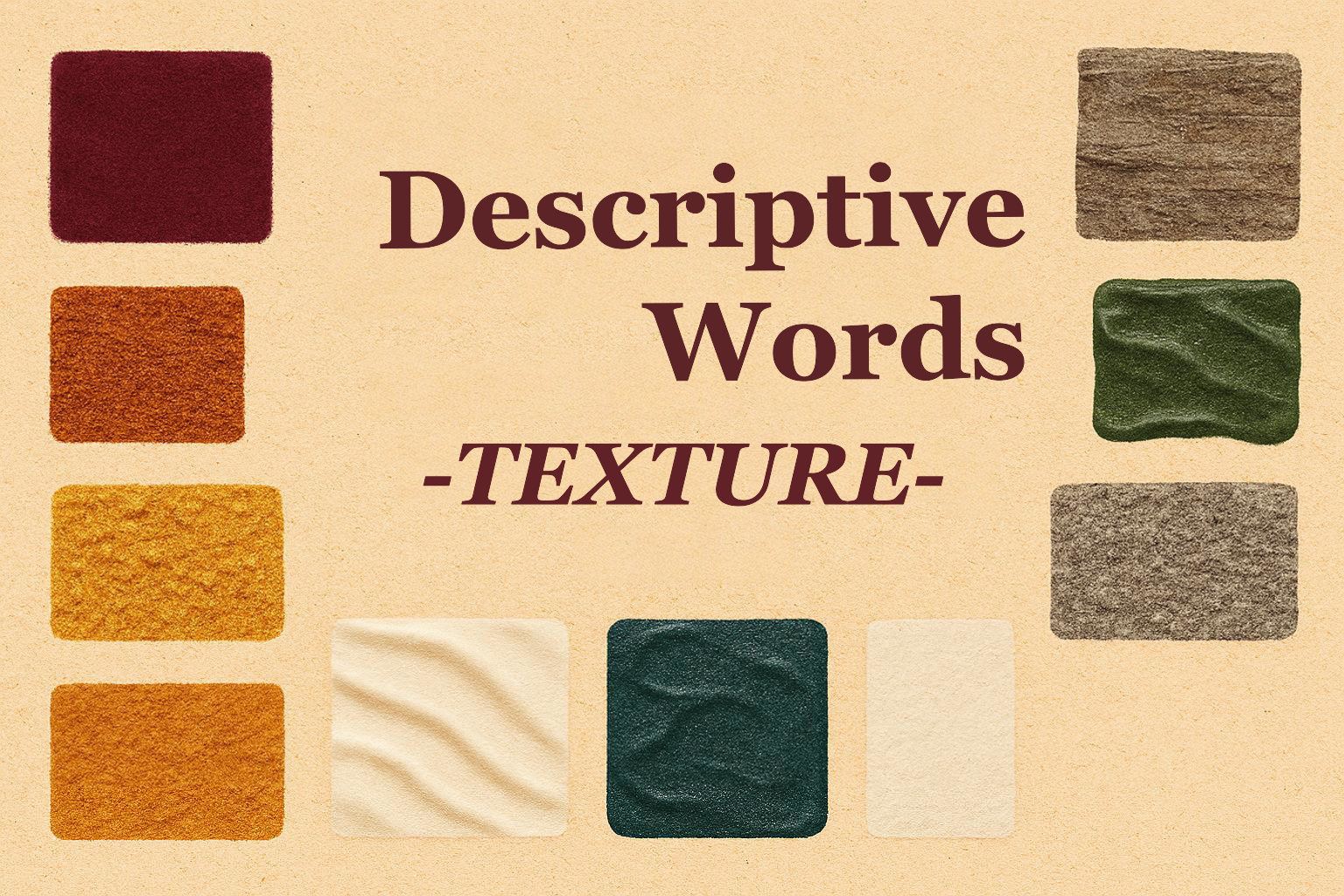 Language of the Day:  Descriptive Words - Texture