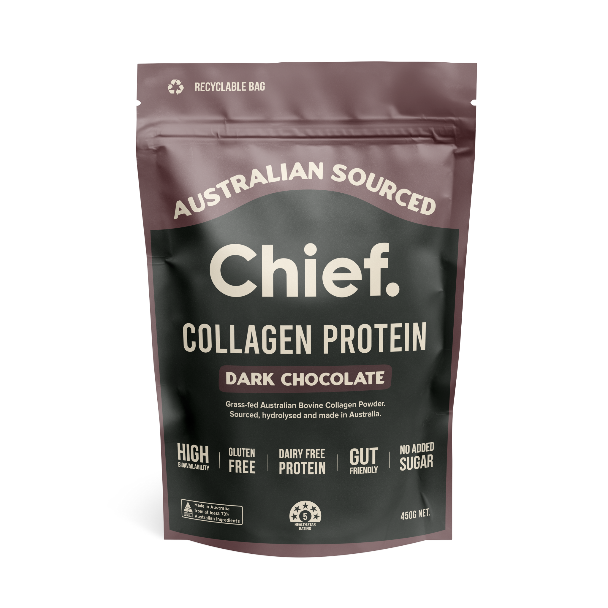 Chief Collagen Powder Dark Choc Front.png