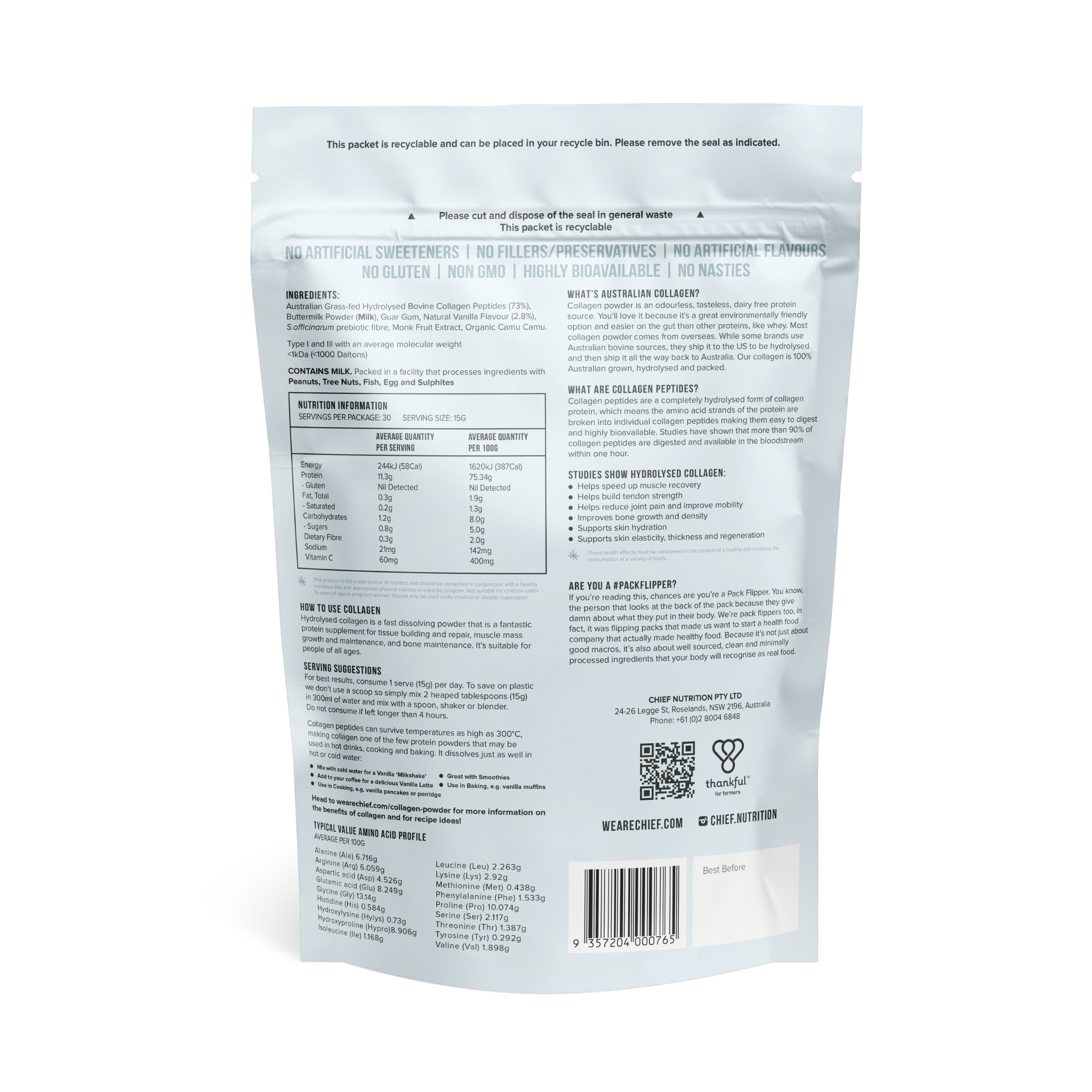 Chief Collagen Powder Vanilla Back.png