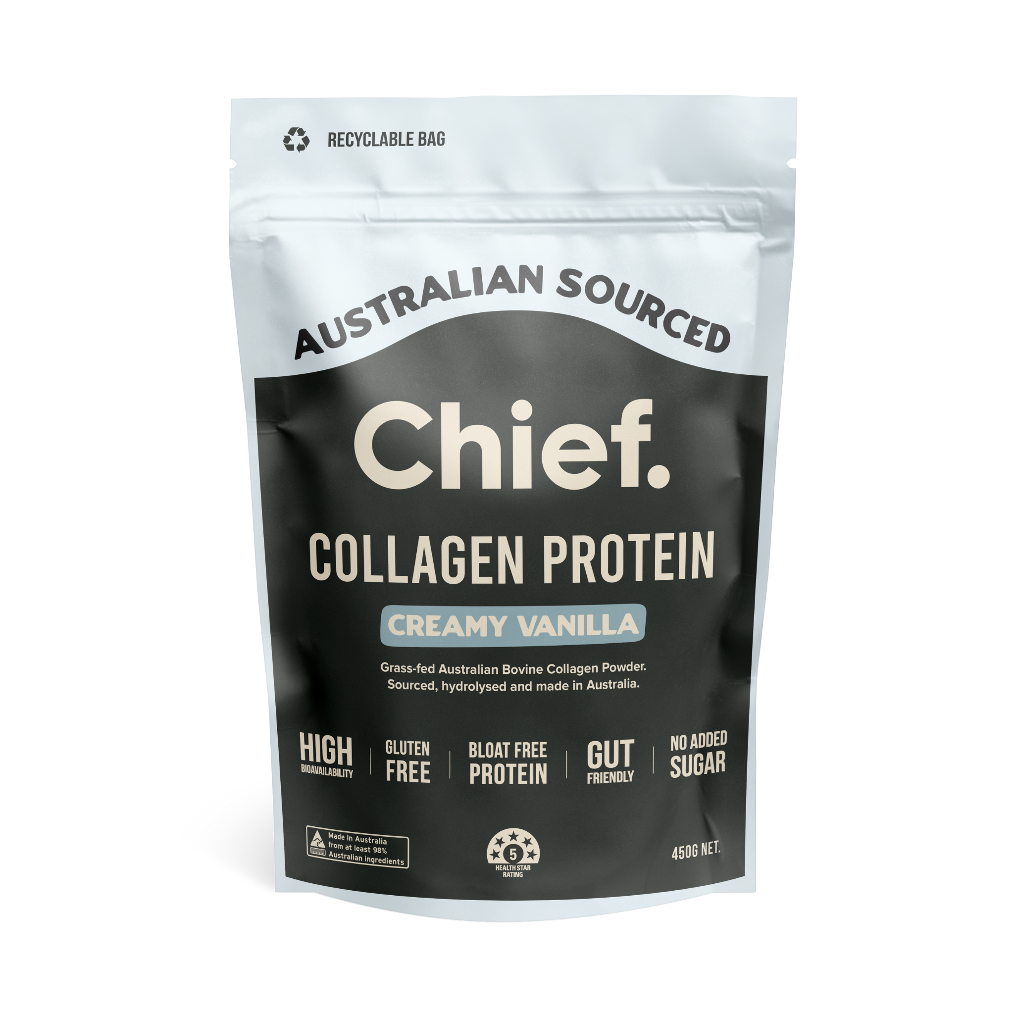 Chief Collagen Powder Vanilla Front.png