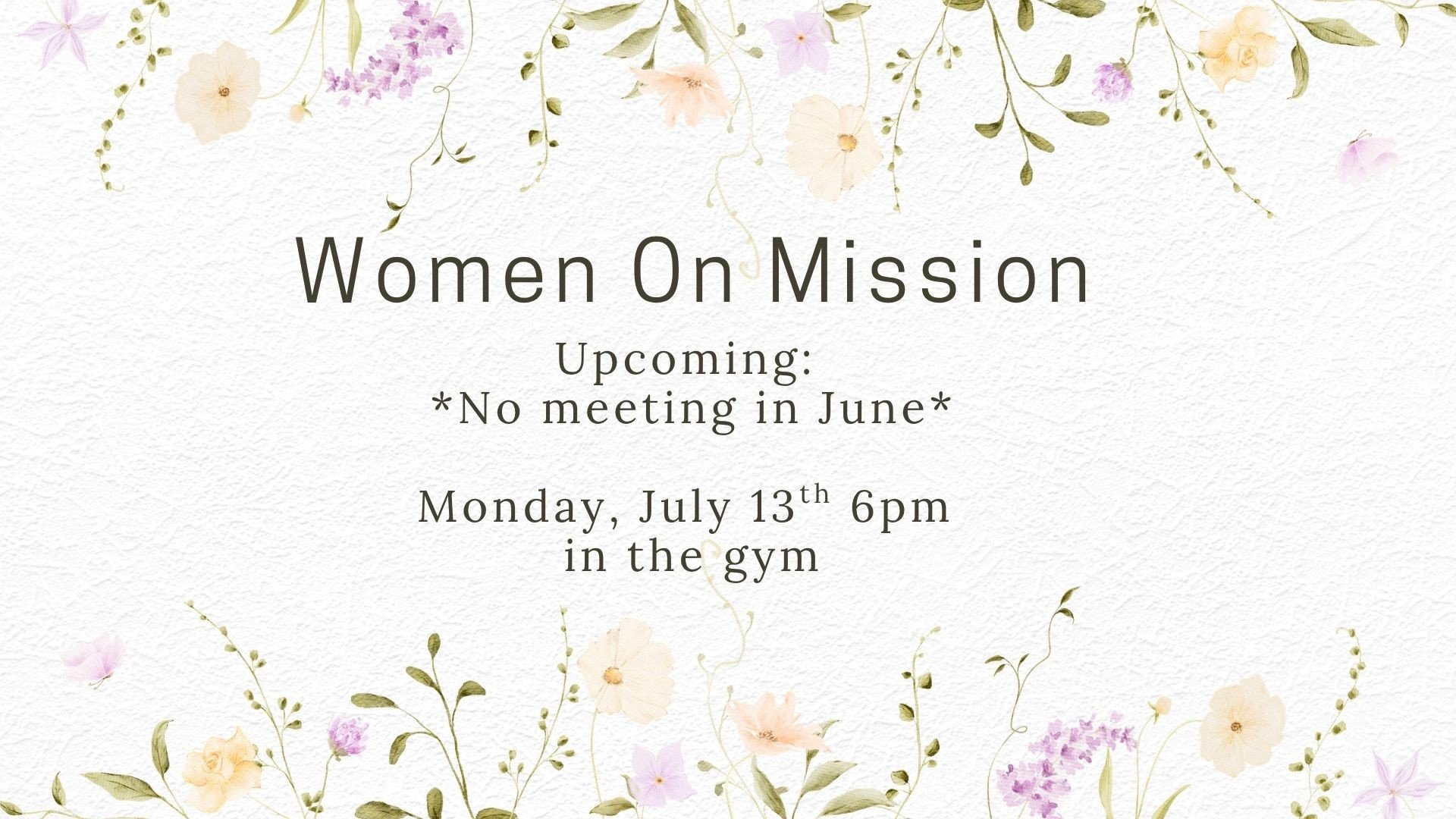 Women on Mission