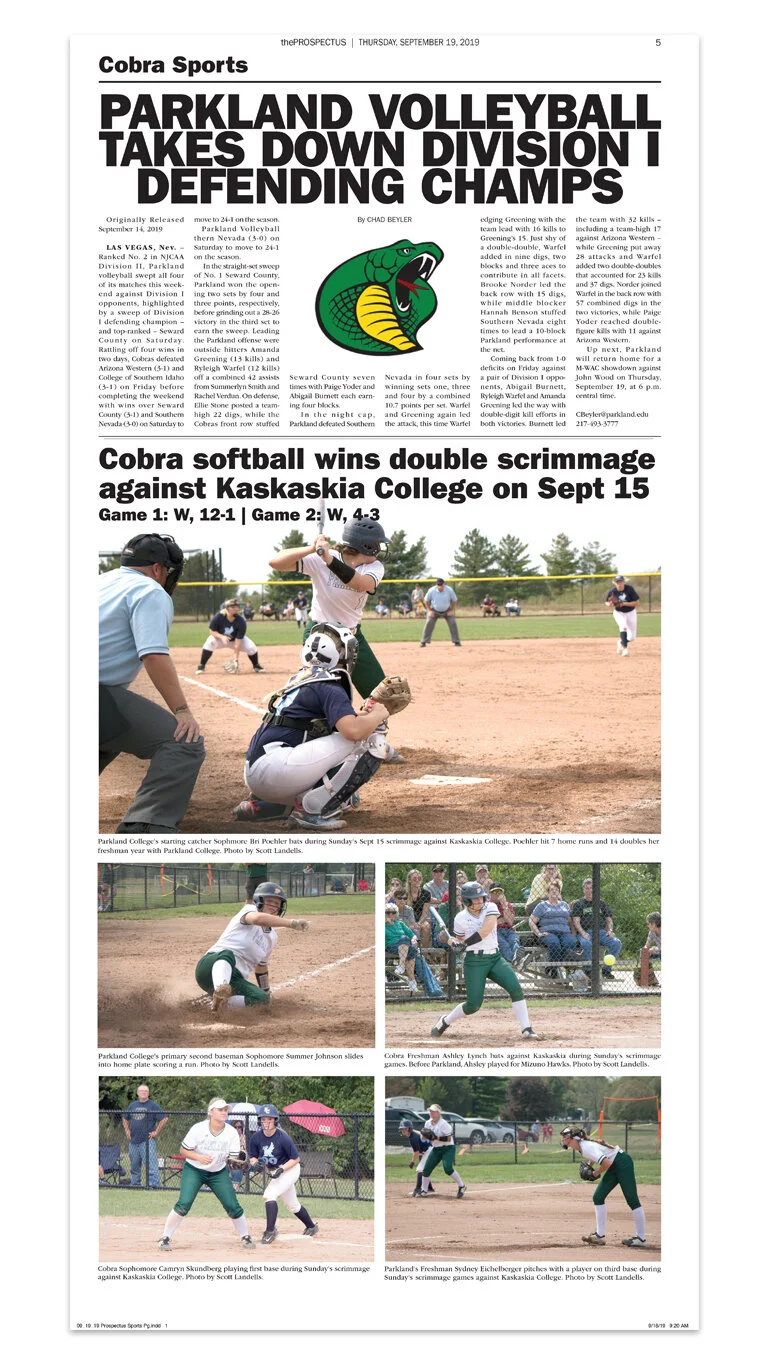 Illinois Community College Journalism Association Honorable Mentions