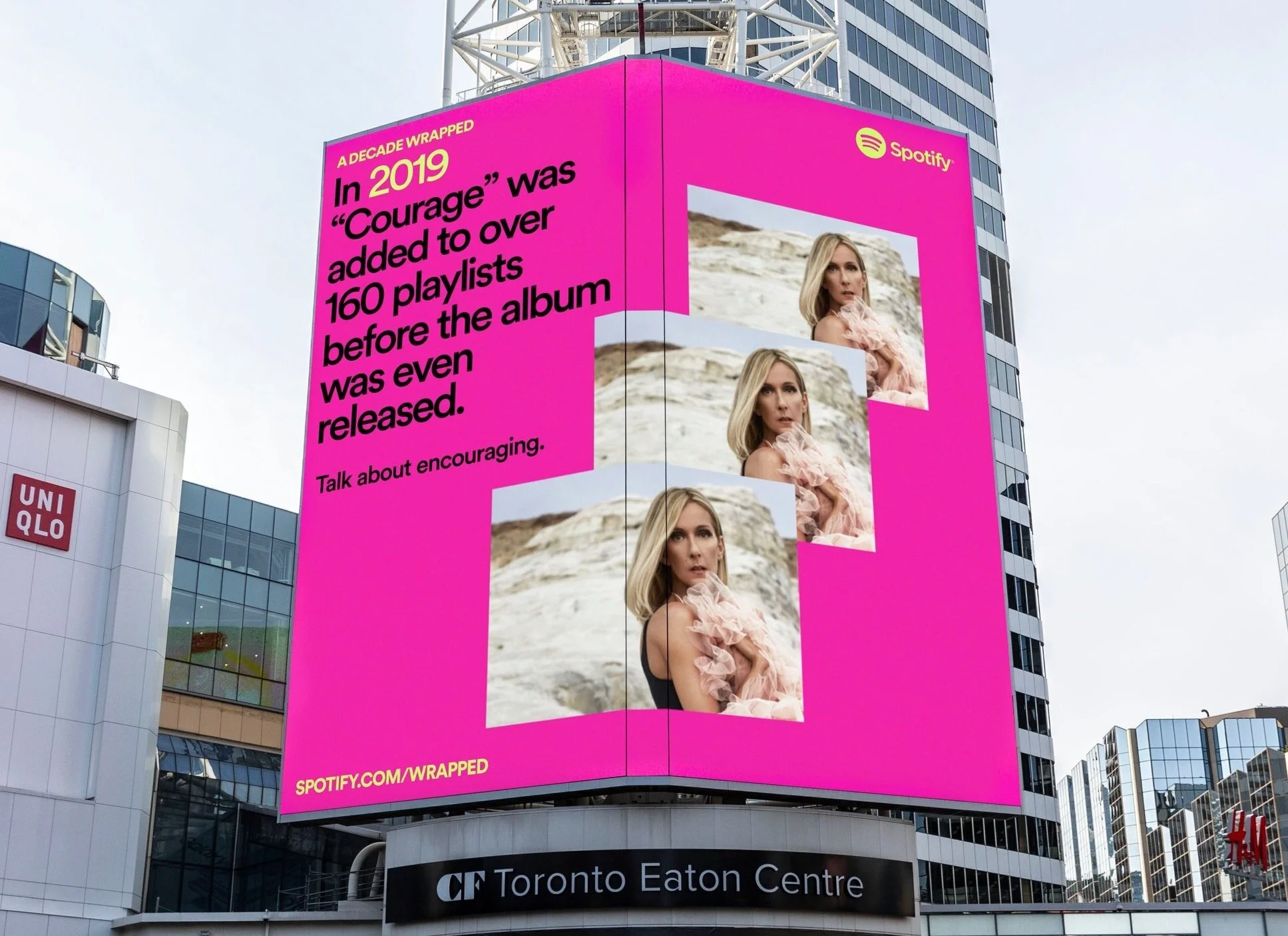OOH and Digital work for Spotify’s year end ‘Wrapped’ campaign.  Wrote lines based on cultural insights in cahoots with app data.  Art Direction - Dario Ljutic.