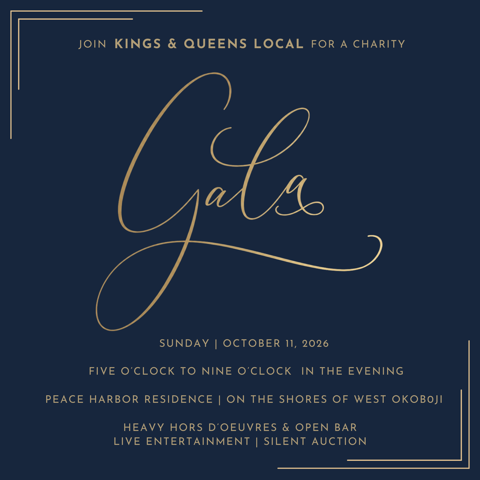 Kings &amp; Queens Local Charity Gala
