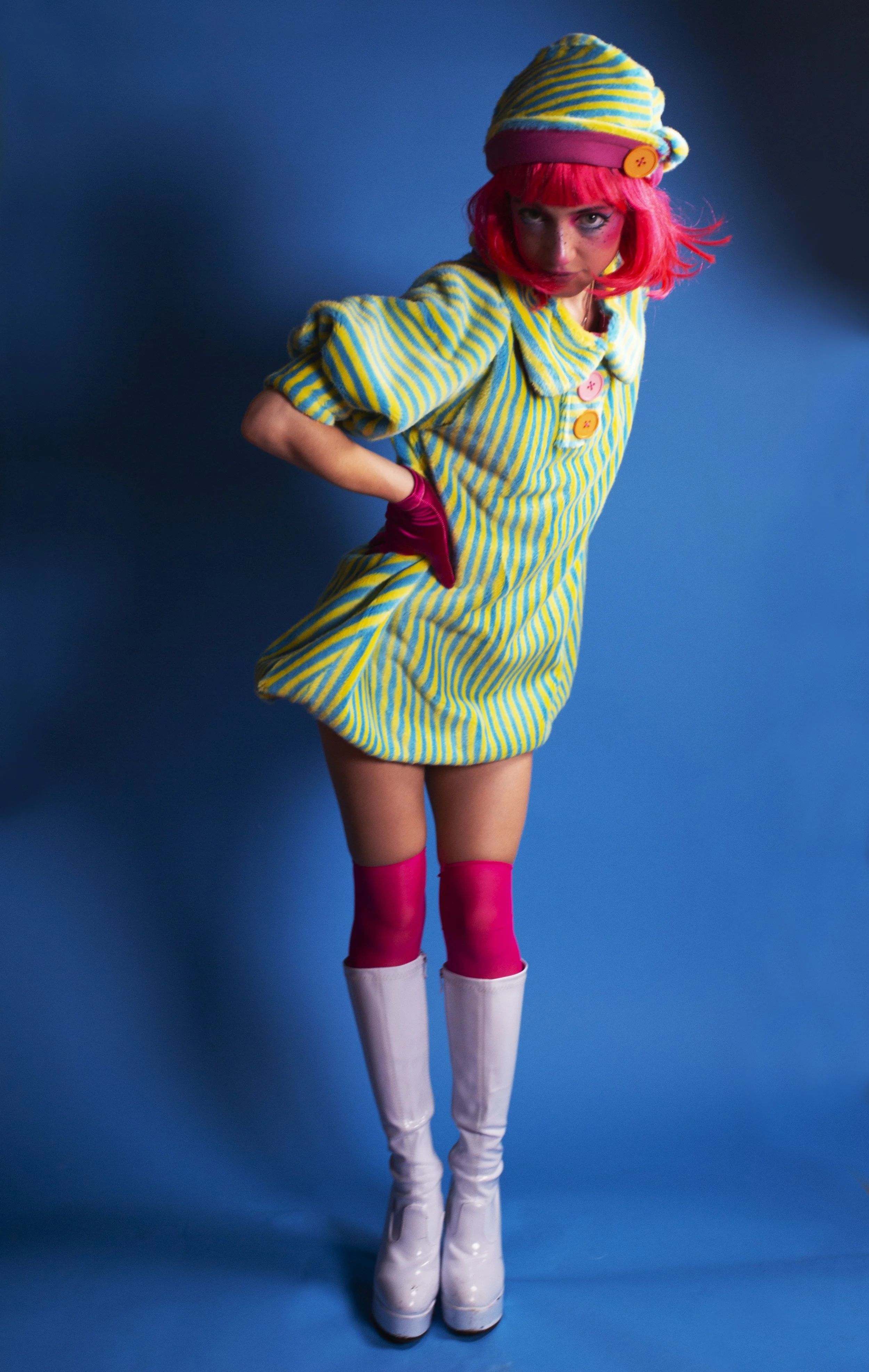  Candyland concept, synthetic fur and terrycloth lining 