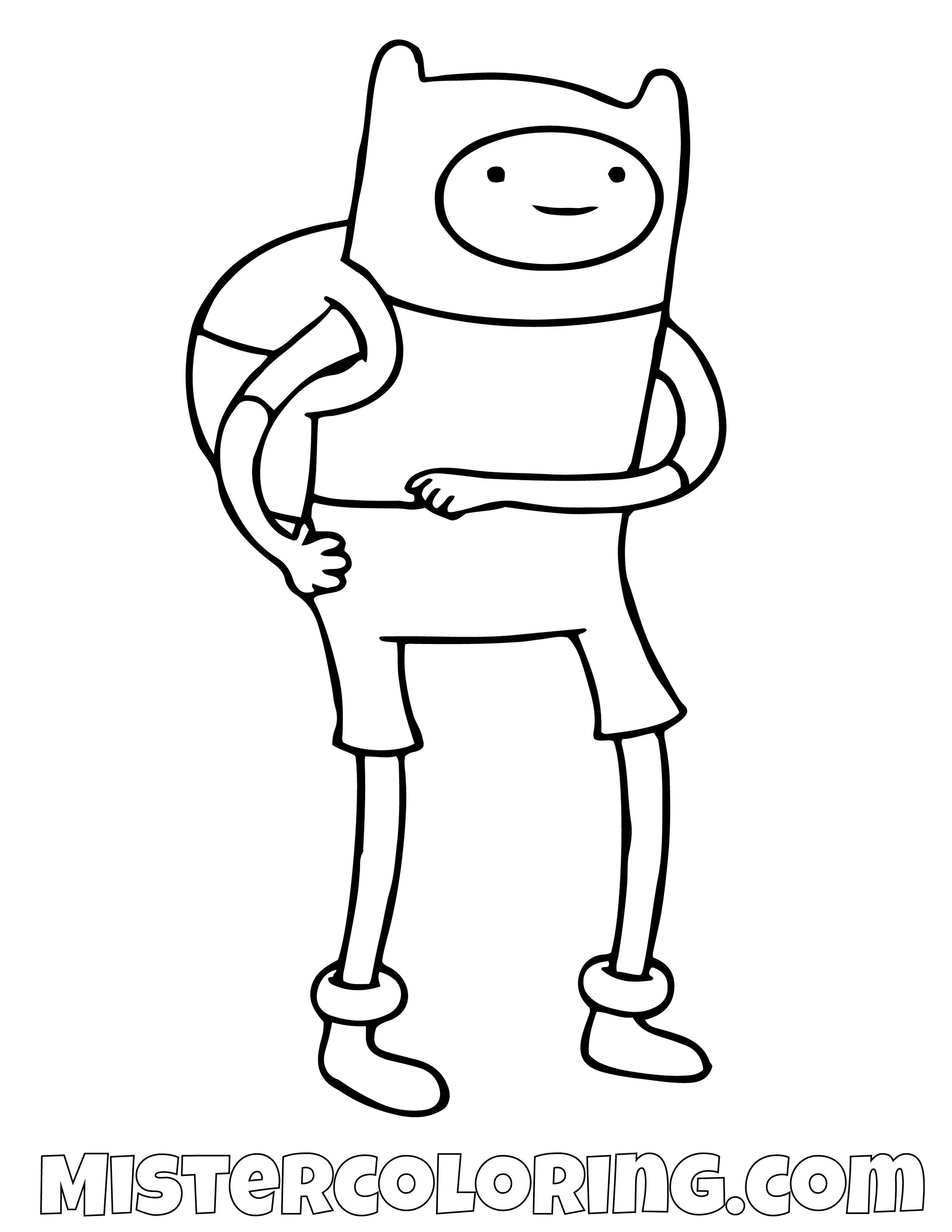 Adventure Time Coloring Pages For Kids Mister Coloring