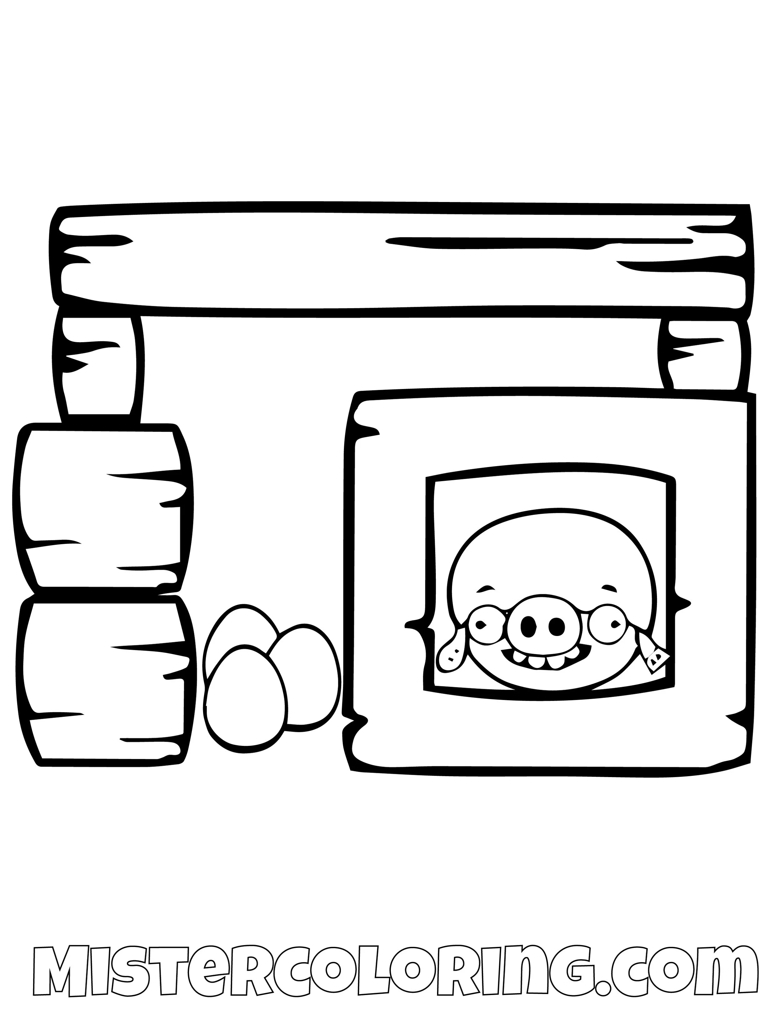 Angry Birds Coloring Pages For Kids Mister Coloring