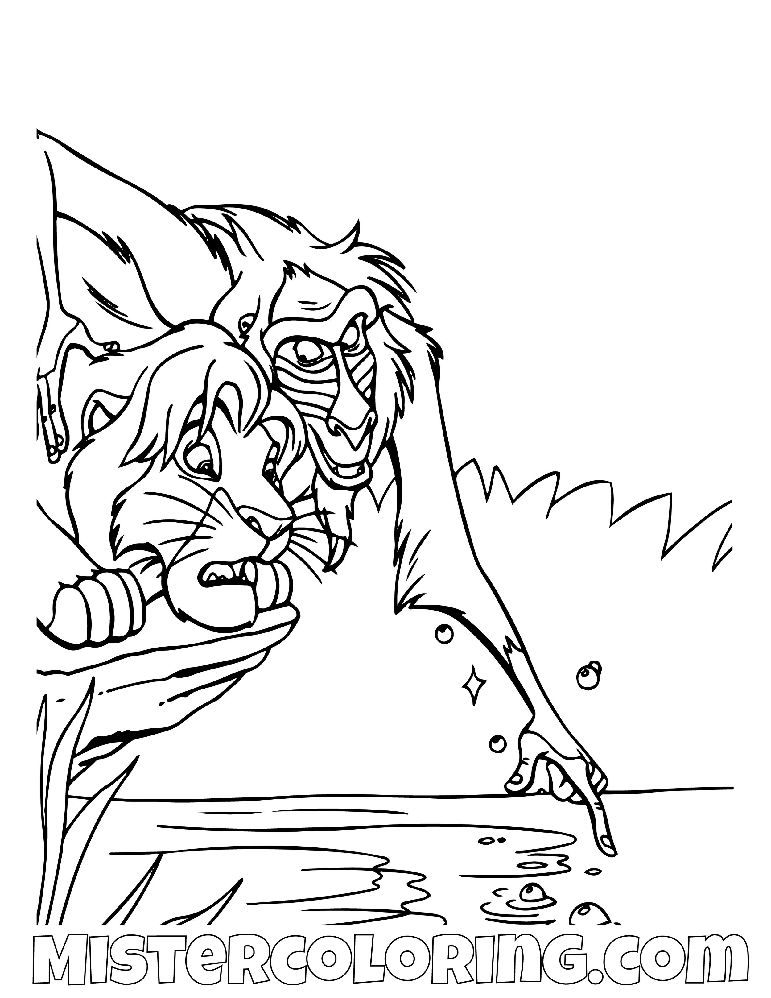 The Lion King Coloring Pages For Kids Mister Coloring