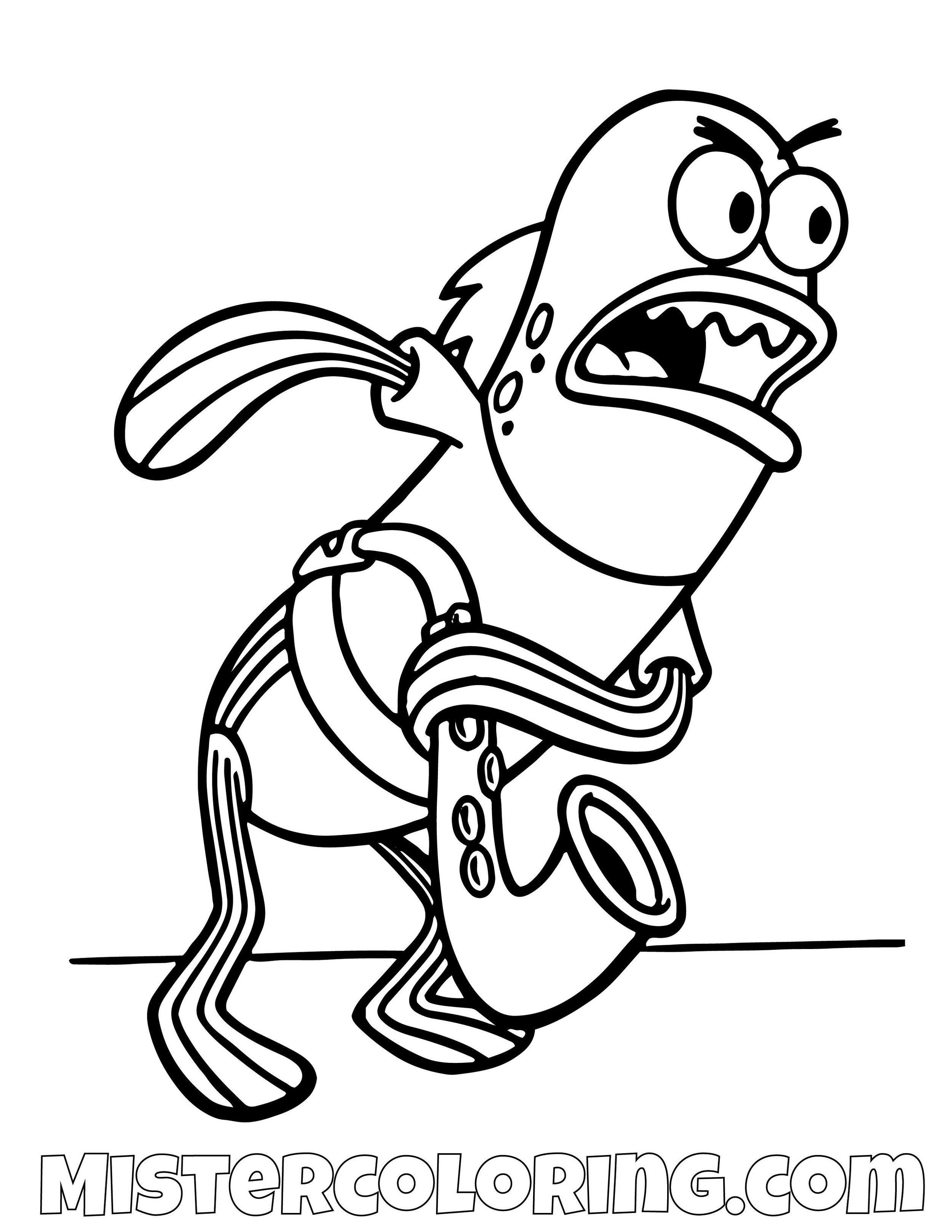 Spongebob Squarepants Coloring Pages For Kids Mister Coloring