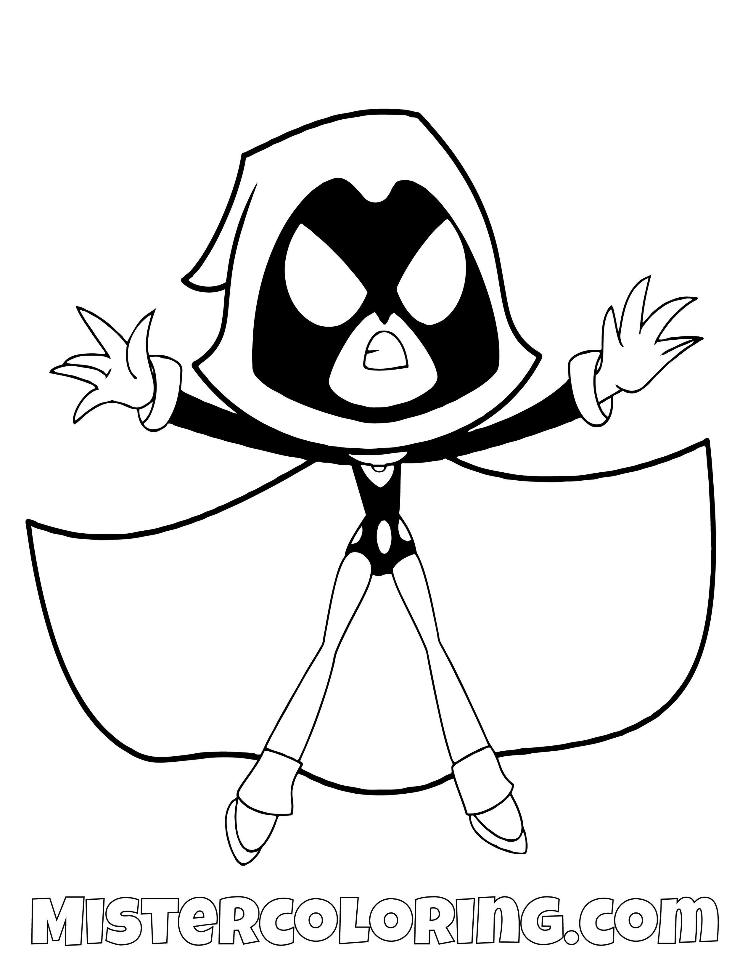 Teen Titans Go Coloring Pages For Kids — Mister Coloring