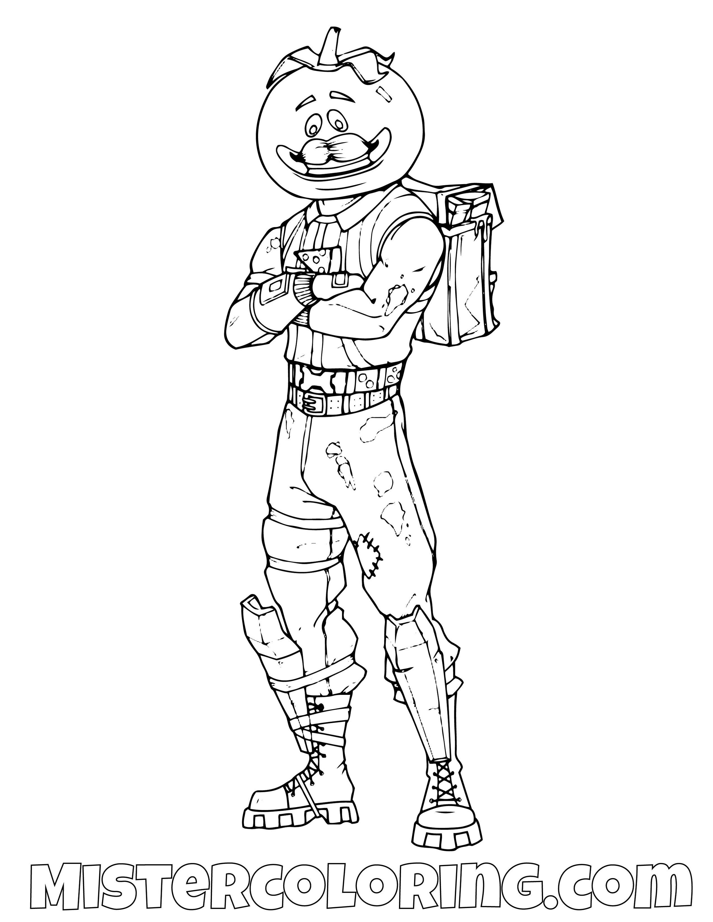 Fortnite Coloring Pages For Kids Mister Coloring