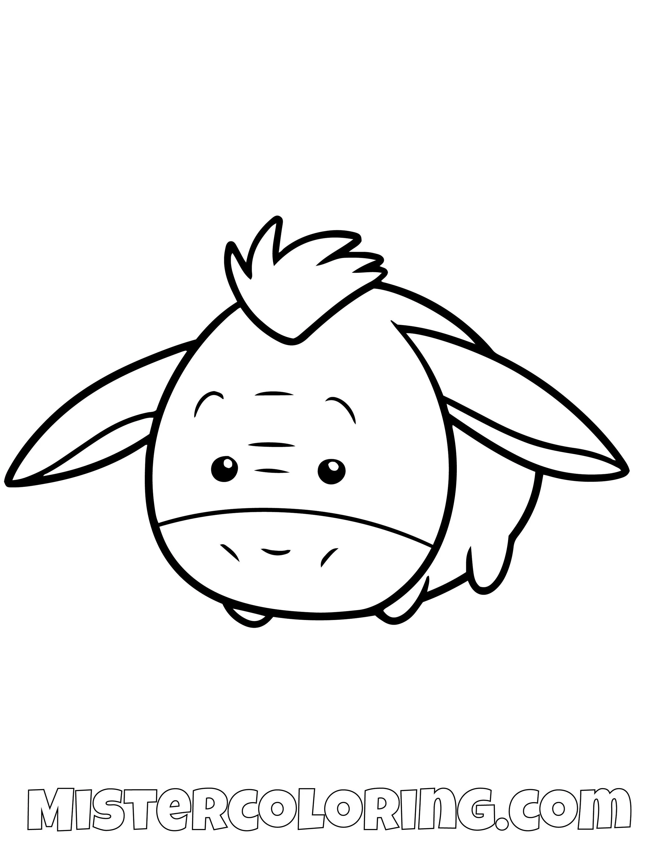 Tsum Tsum Coloring Pages For Kids Mister Coloring