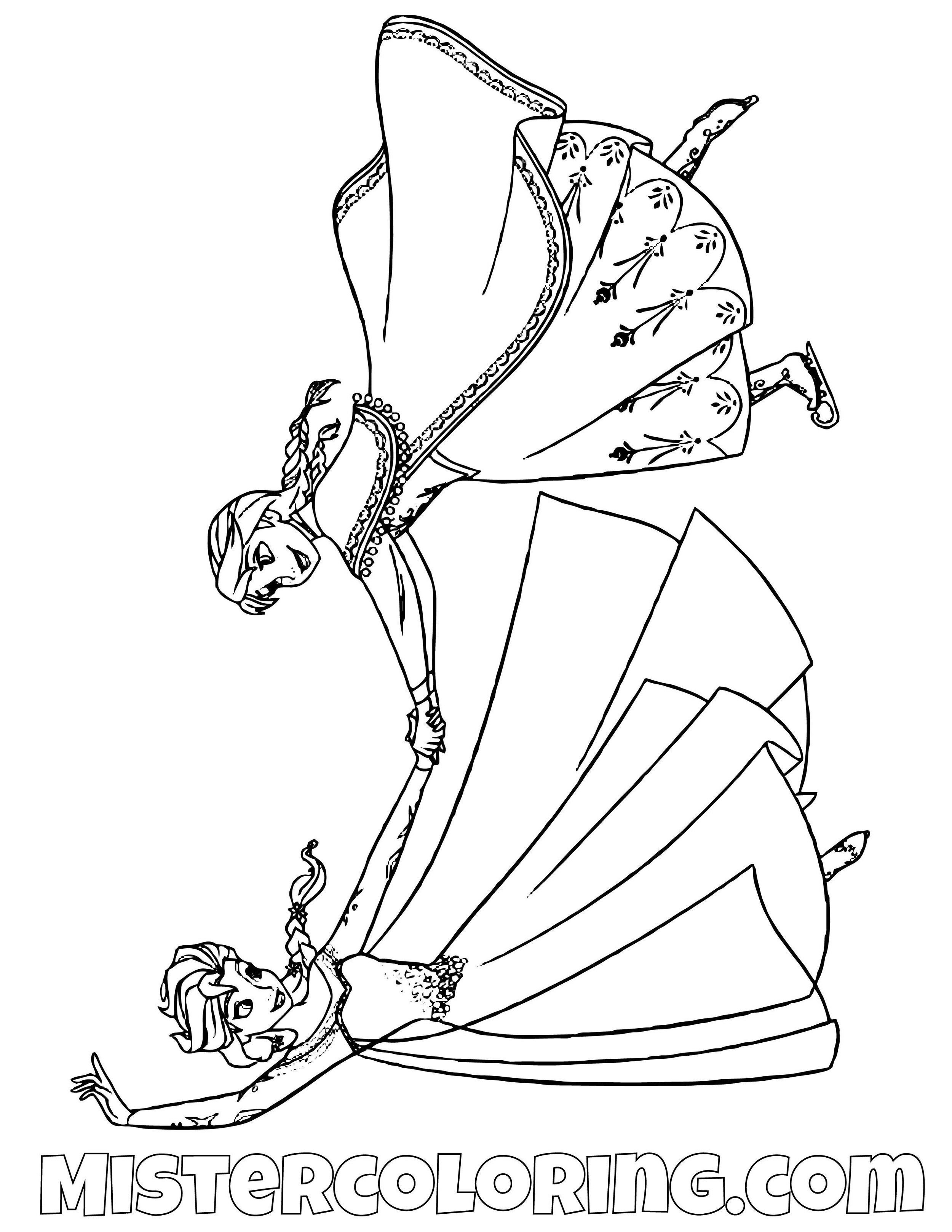 Frozen 2 Coloring Pages For Kids Mister Coloring