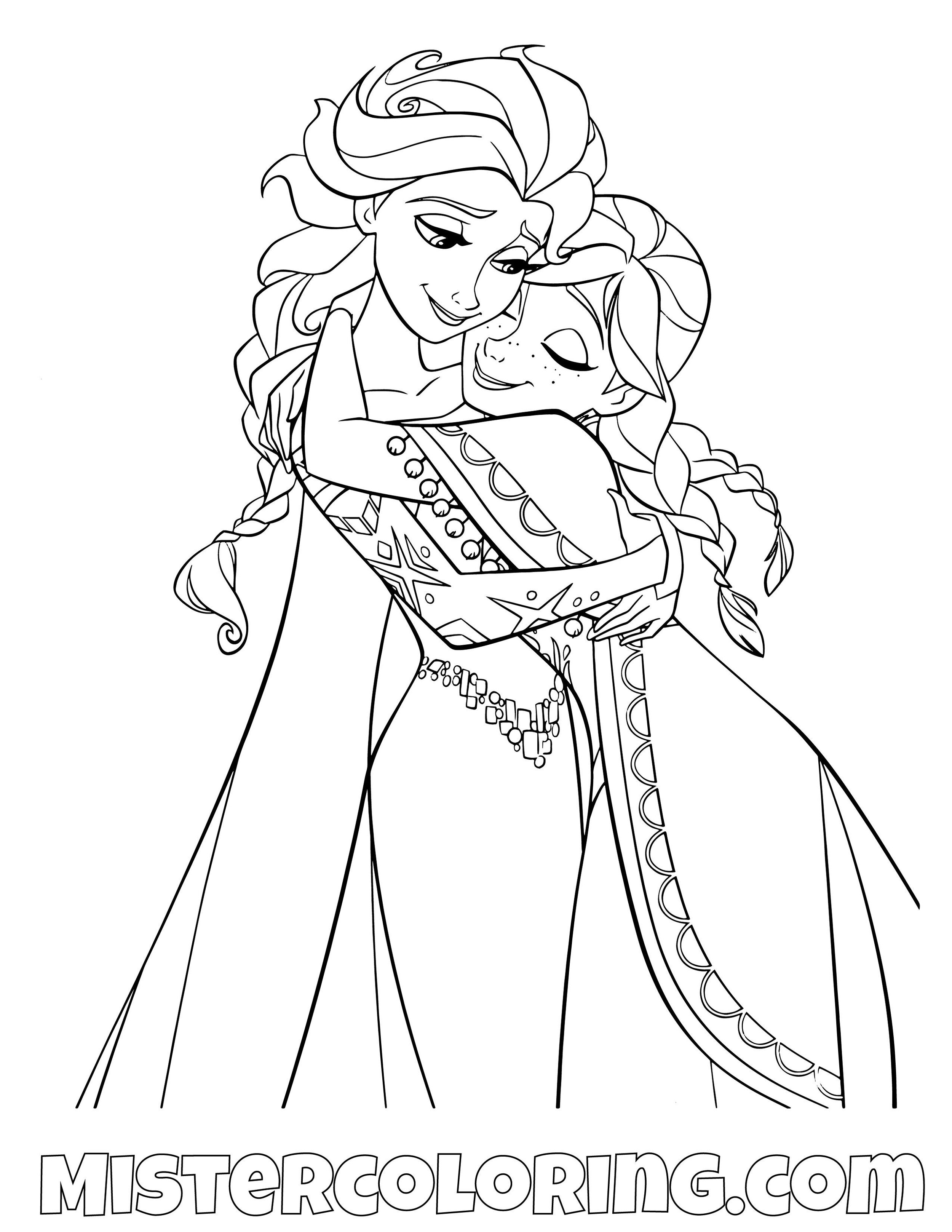 Frozen 2 Coloring Pages For Kids Mister Coloring