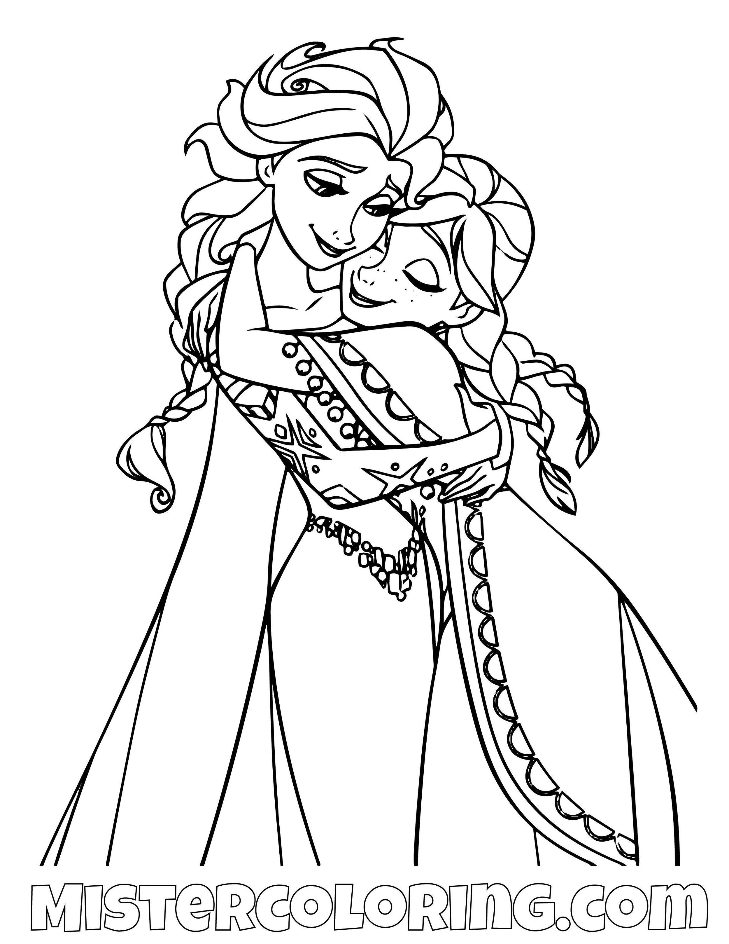 Frozen 2 Coloring Pages For Kids Mister Coloring
