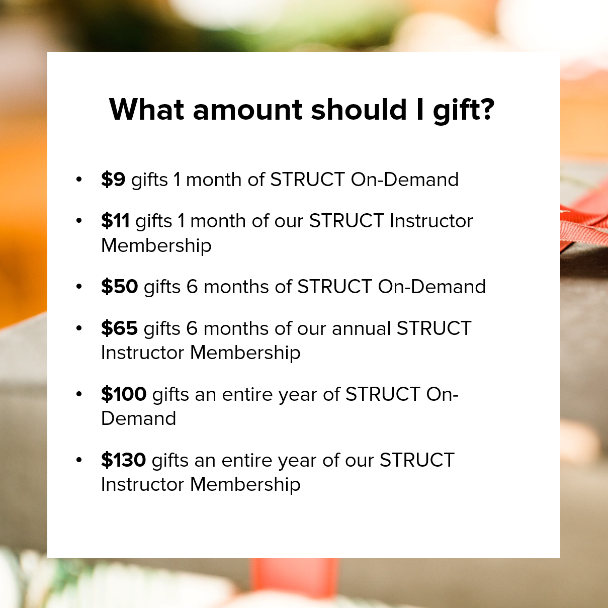 Struct Club Gift Card