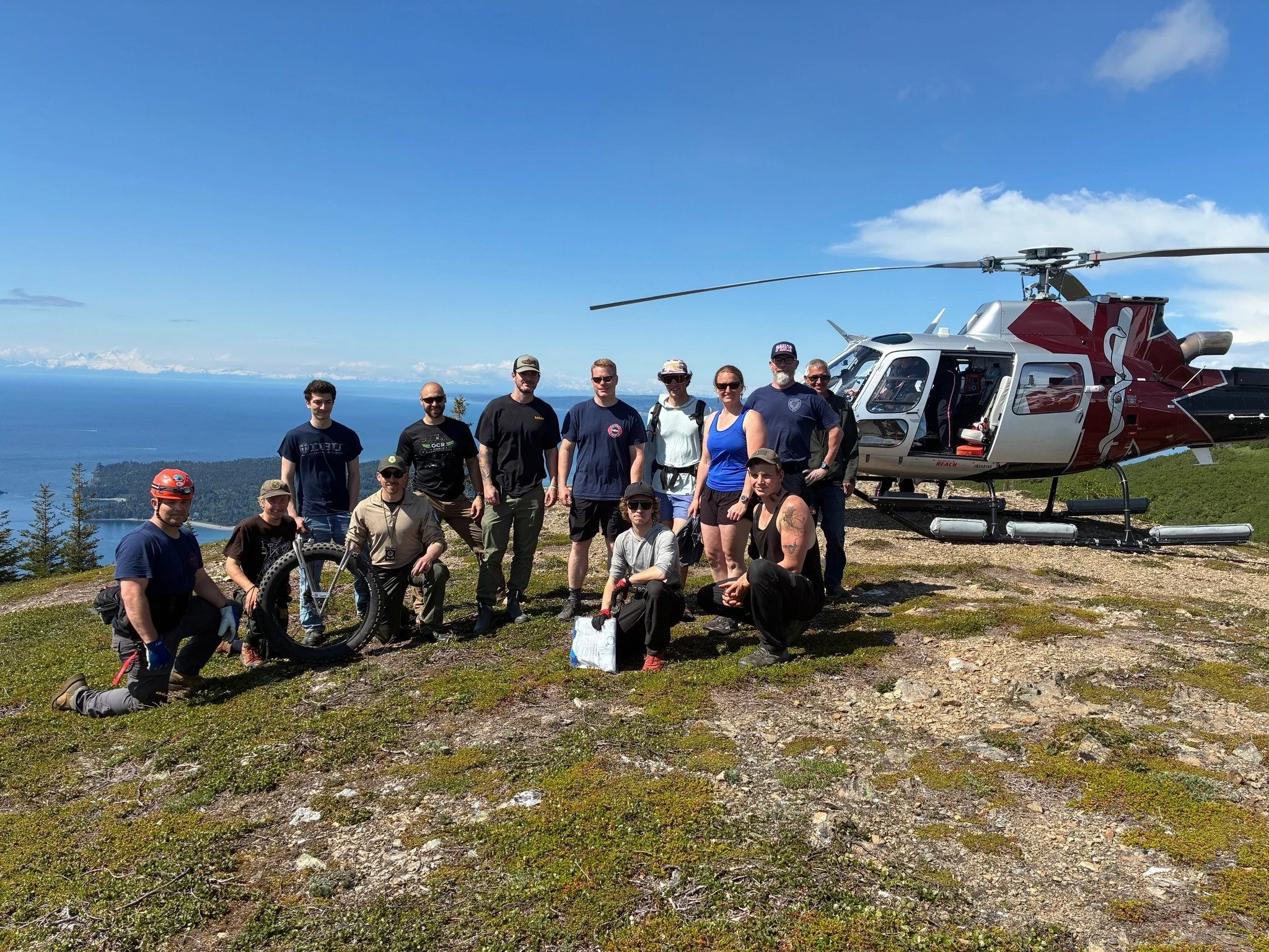 Medical evacuation on Grace Ridge trail