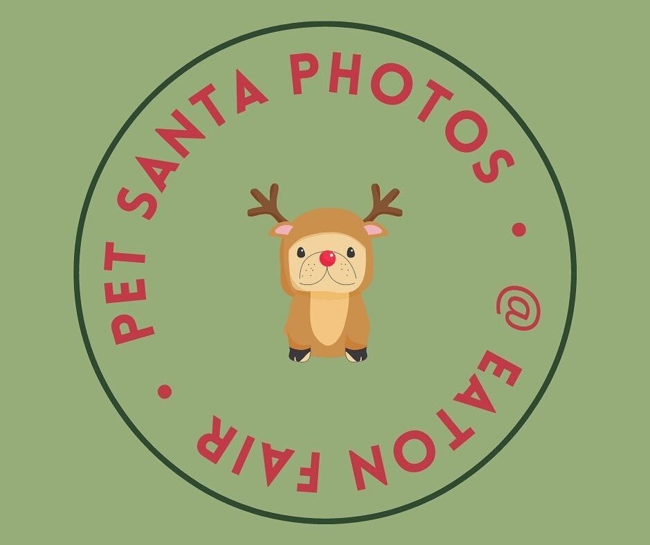 This weekend we are kicking off the festive season with pet Santa photos at @eatonfair with the awesome @biancaturriphoto . It&rsquo;s a fully booked weekend and we&rsquo;re looking forward to seeing some Christmas magic! 
.
.
.
.
.
#rudolph #petphot