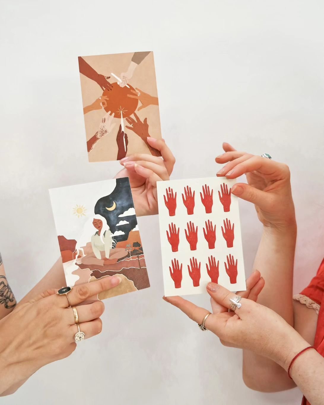 ✋️👌🫷👉🫴🫲
Hands Hands Hands

How many of our postcards have you collected? 
We try to release a new postcard design every quarter, so if you are a regular workshop attendee, you may have all our designs! 

Did you know we do Gift Cards? They are d